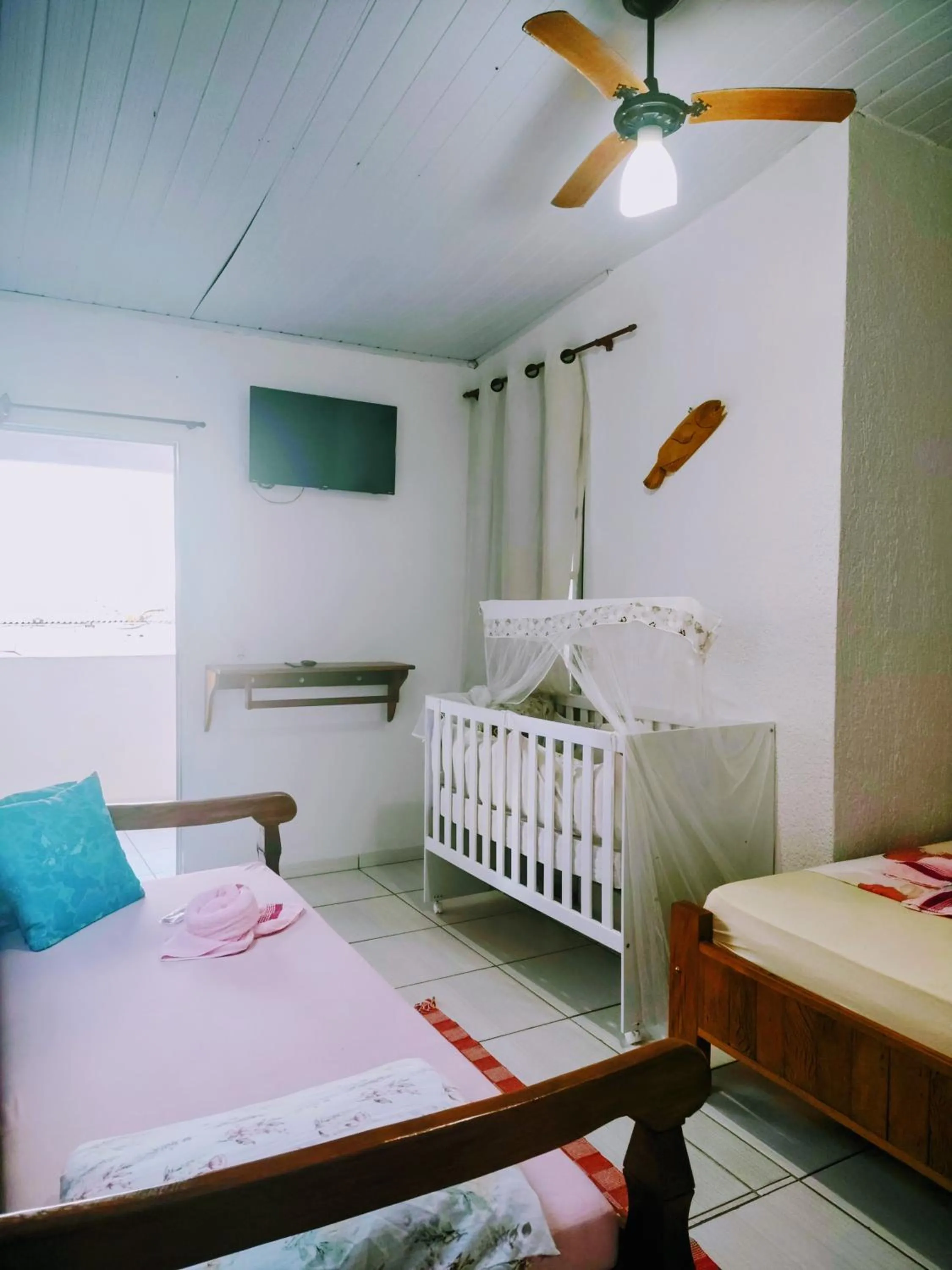 Bed in Pousada Aconchego Recanto Do Mar