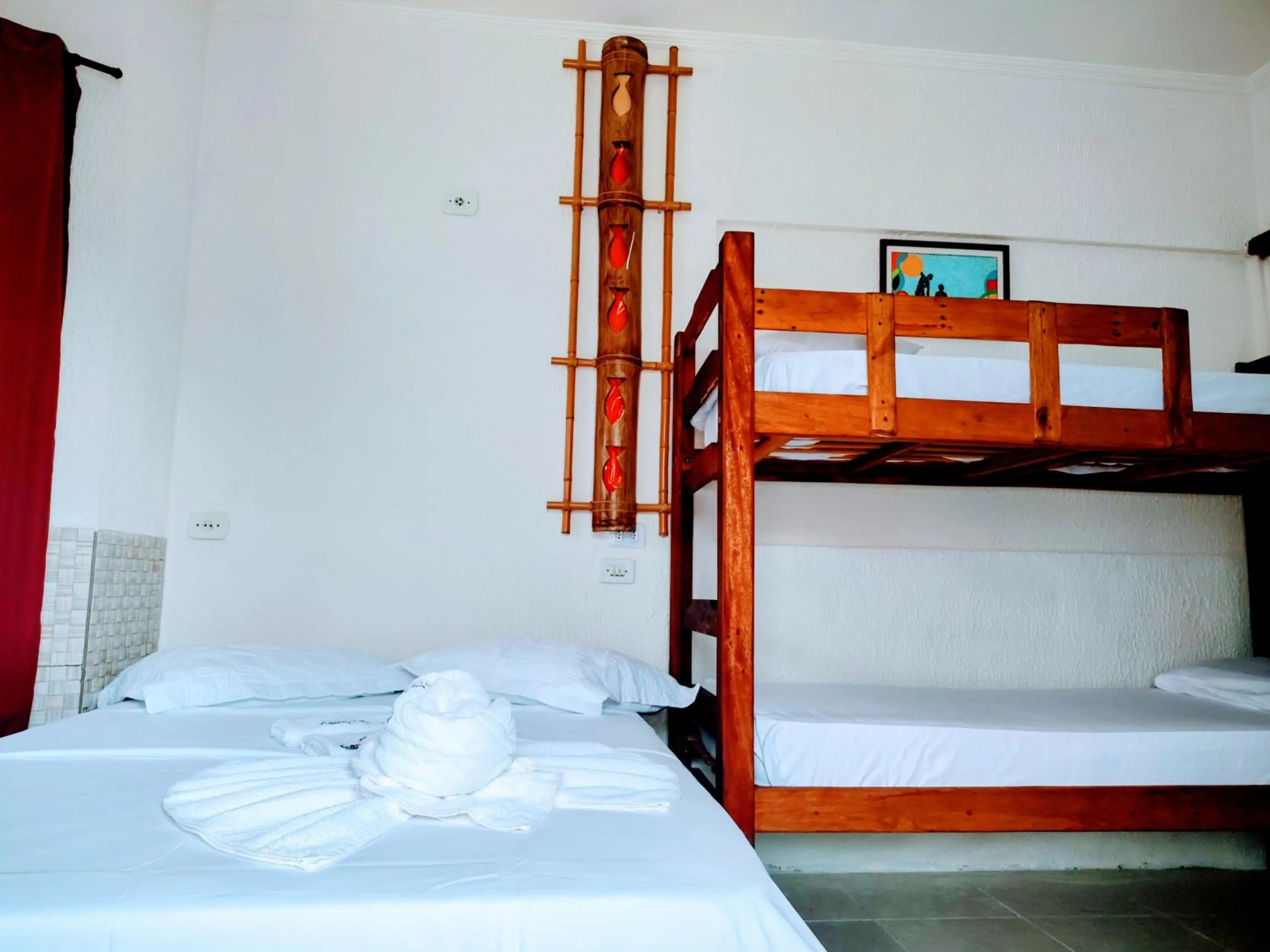 Bed in Pousada Aconchego Recanto Do Mar