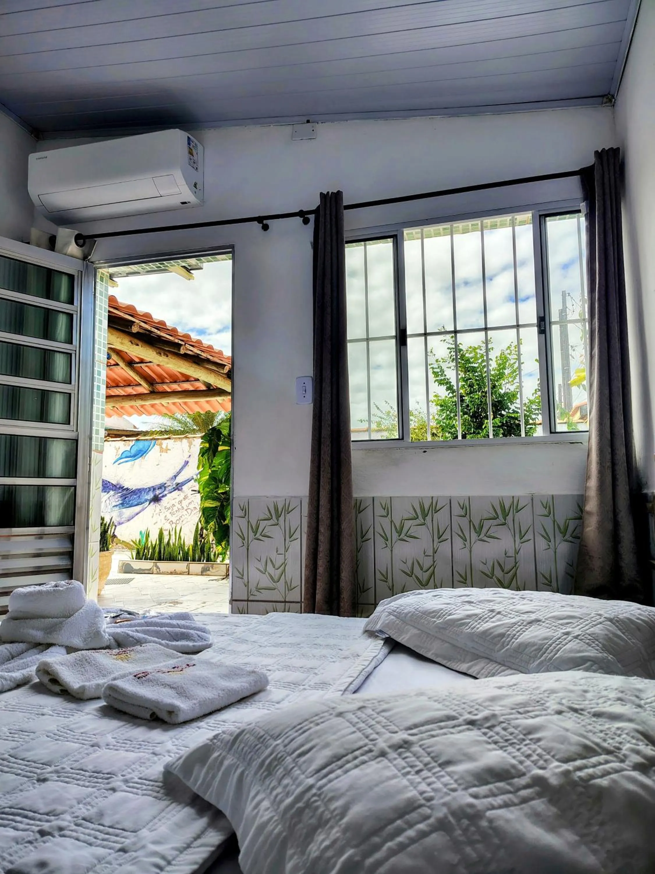 Bed in Pousada Aconchego Recanto Do Mar