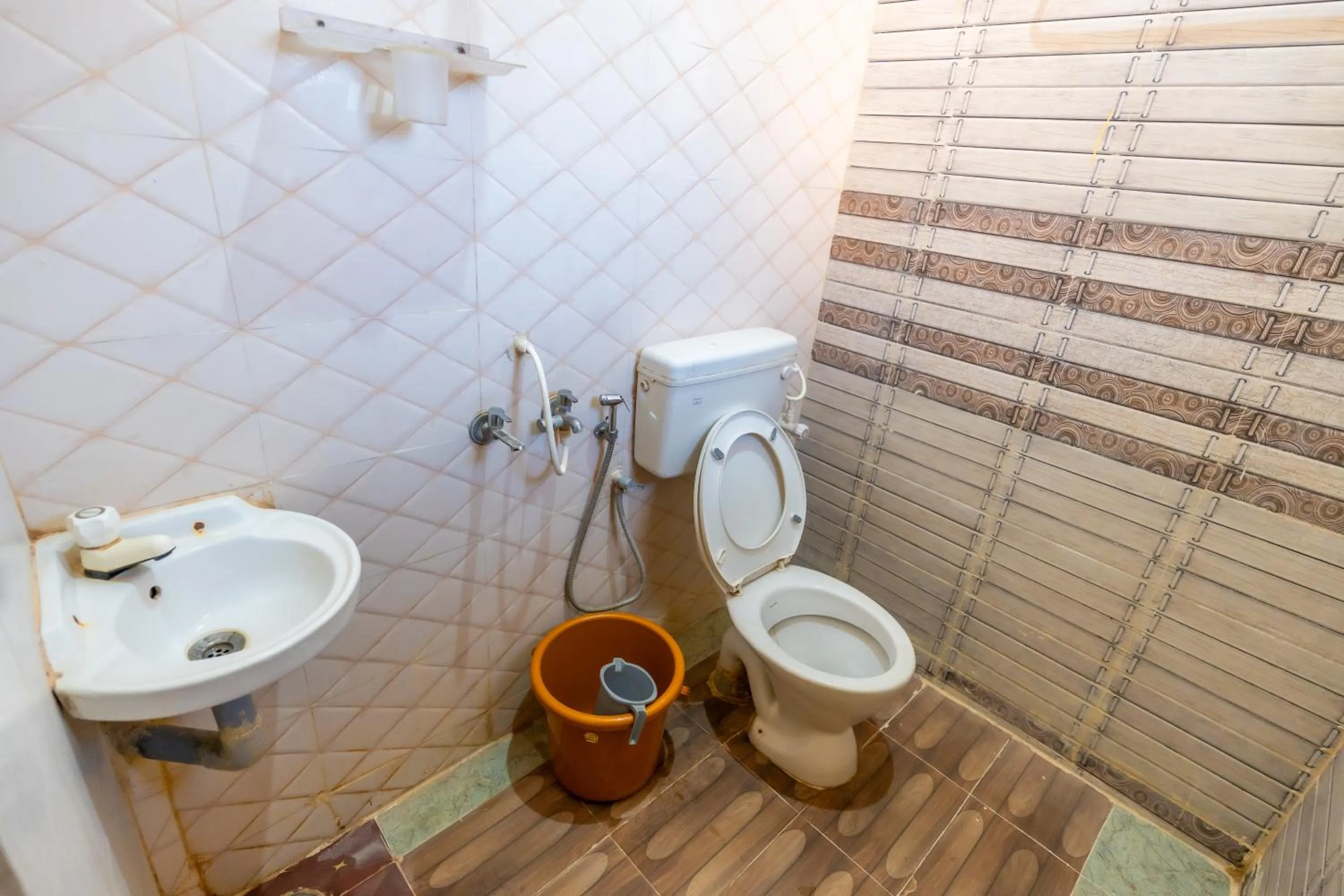 Bathroom in Aryas Residency- Near Isha Foundation Coimbatore & Karunya University