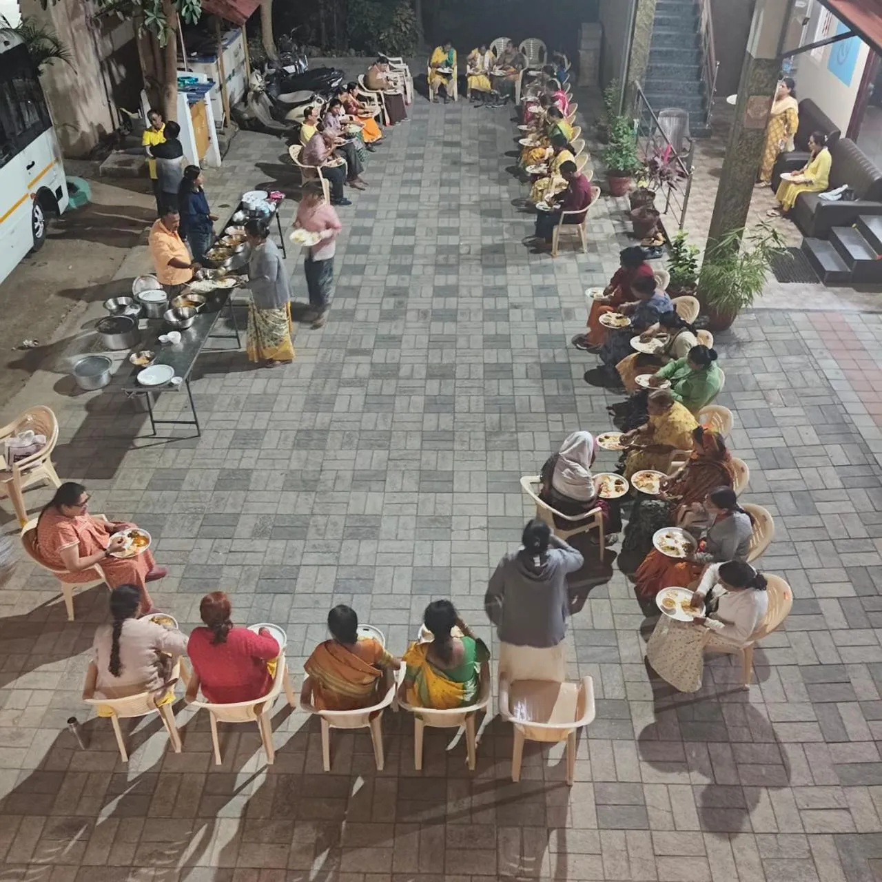 group of guests in Aryas Residency- Near Isha Foundation Coimbatore & Karunya University