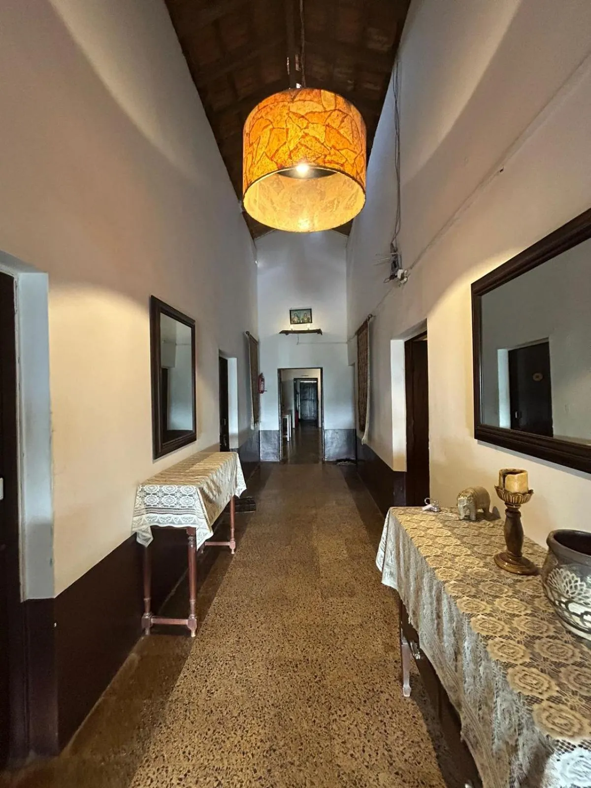 Bed in Ocean View Goan Beach House