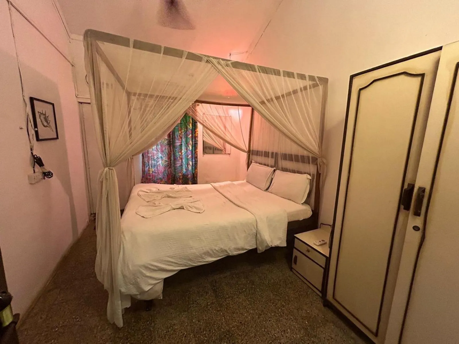 Bed in Ocean View Goan Beach House