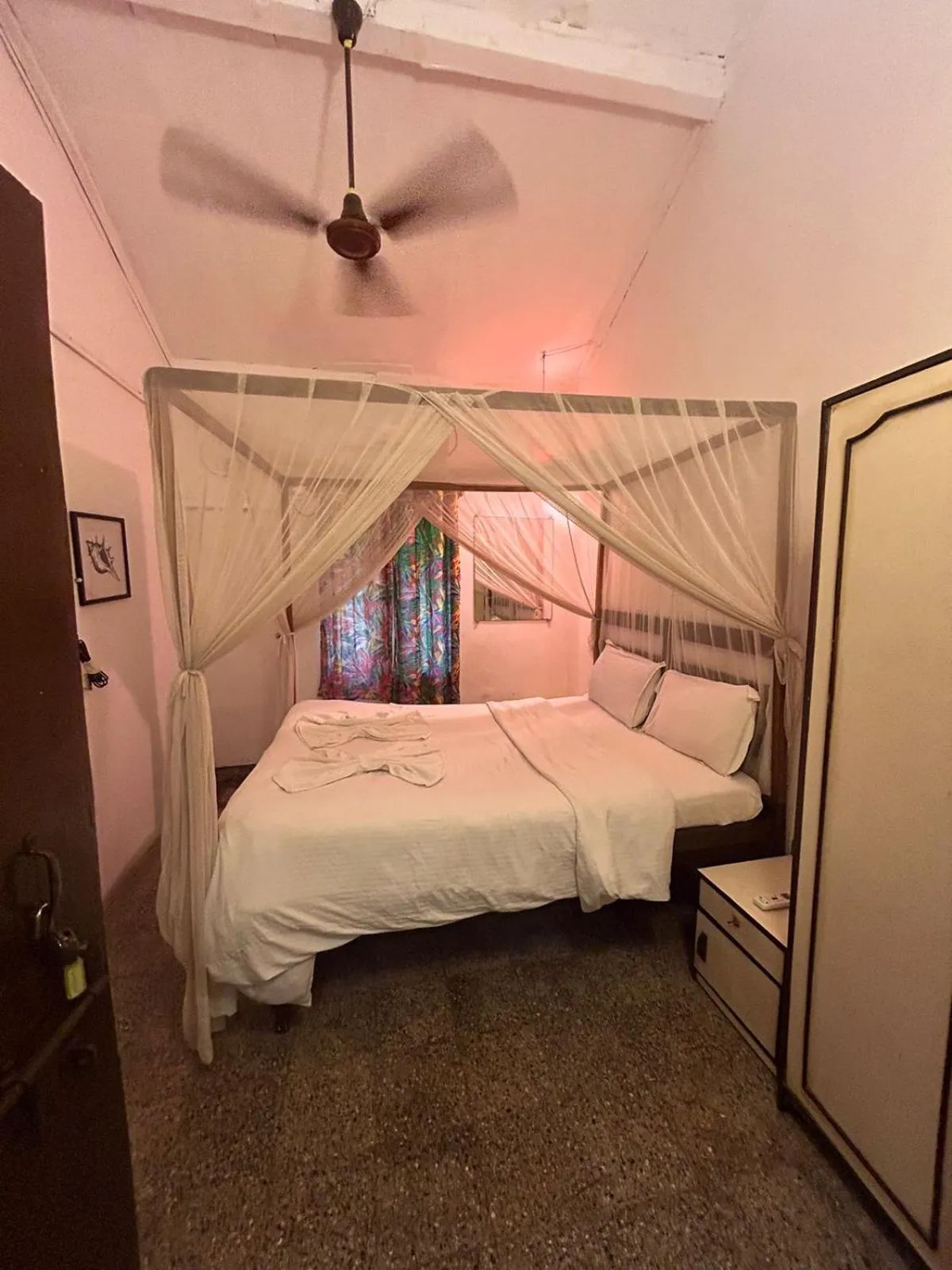 Bed in Ocean View Goan Beach House