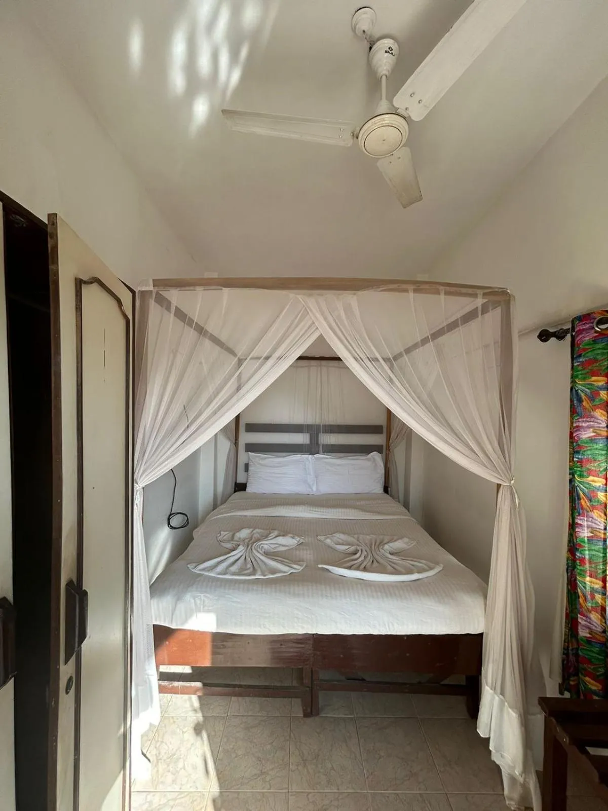 Bed in Ocean View Goan Beach House
