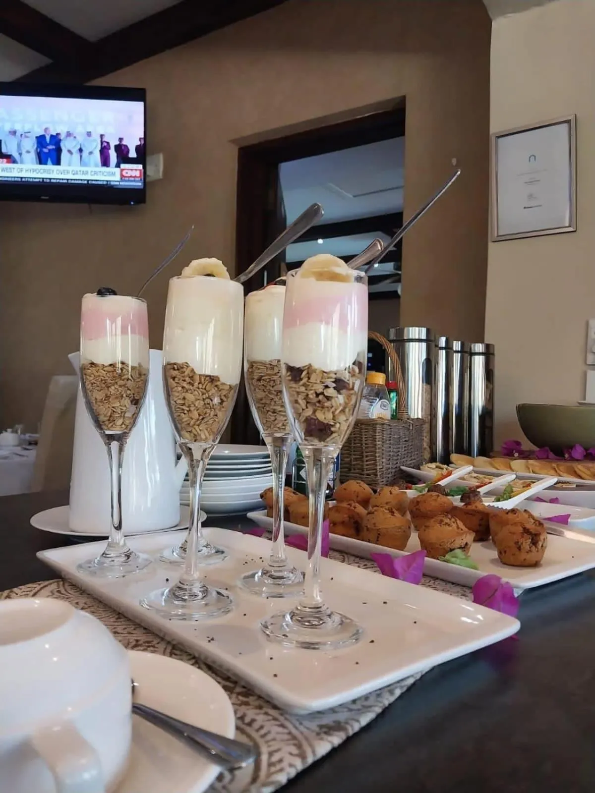 Buffet breakfast in Fish Eagle Manor