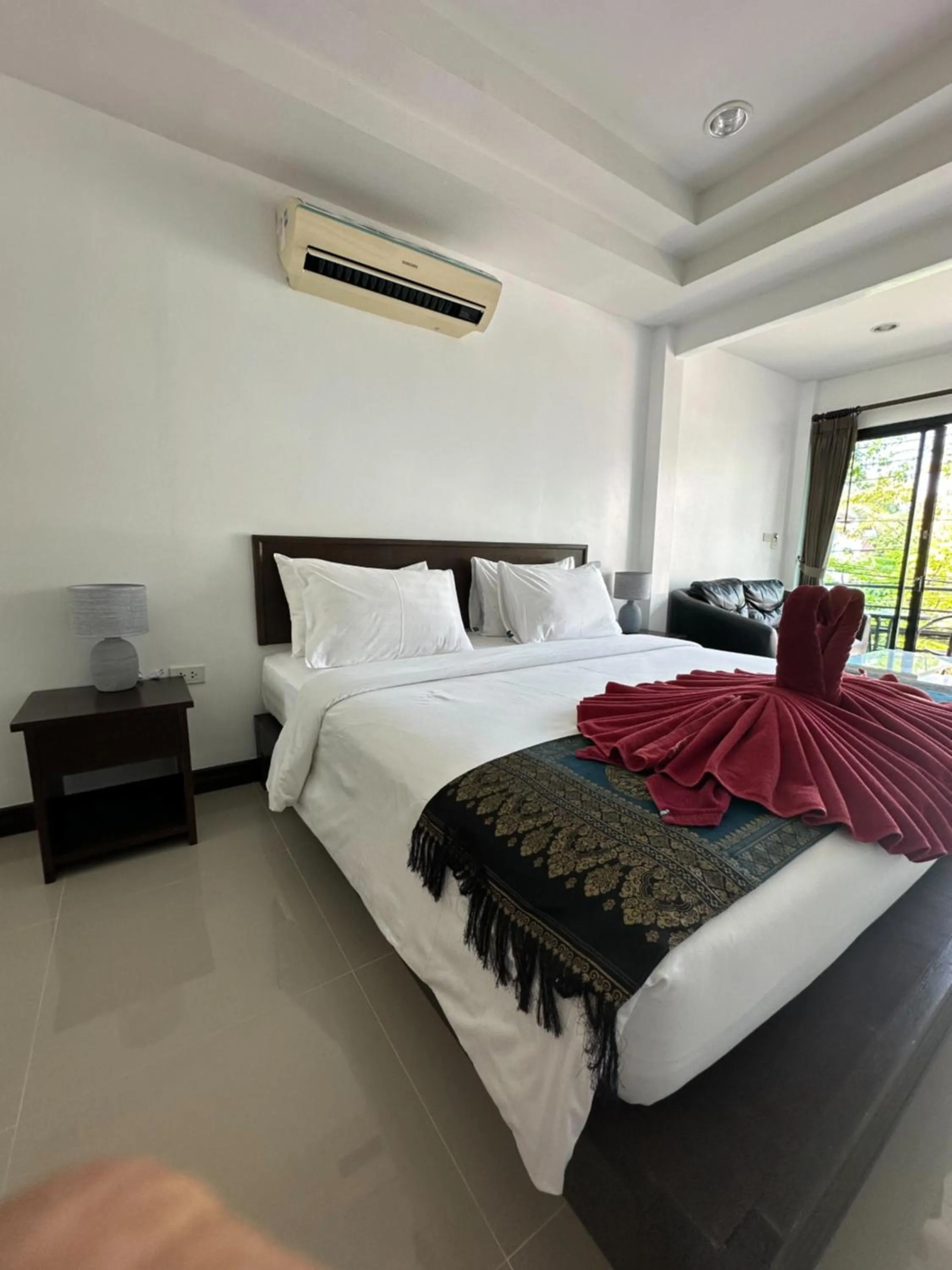 Bed in The Seashore Kamala Service Apartment