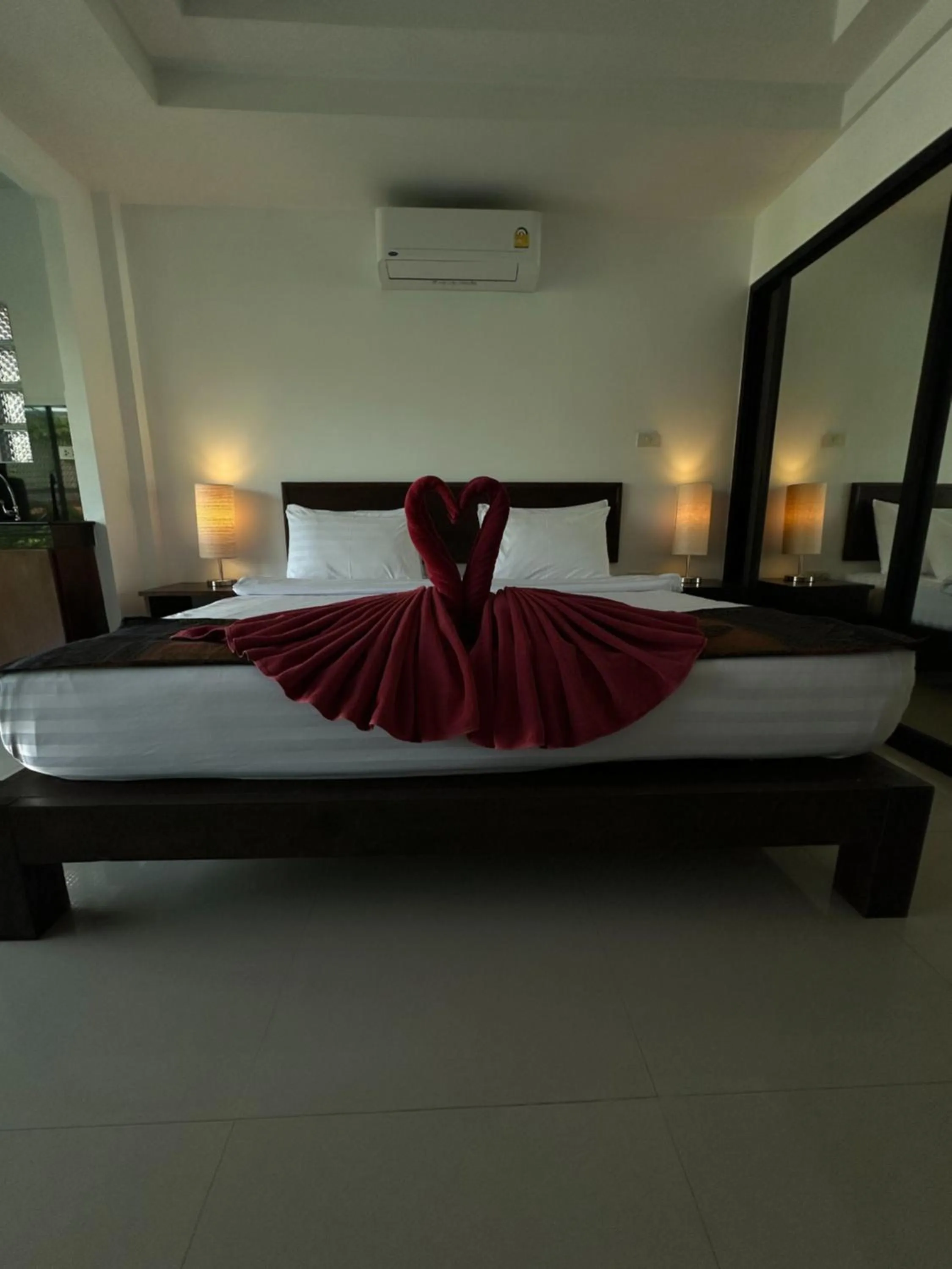 Bed in The Seashore Kamala Service Apartment