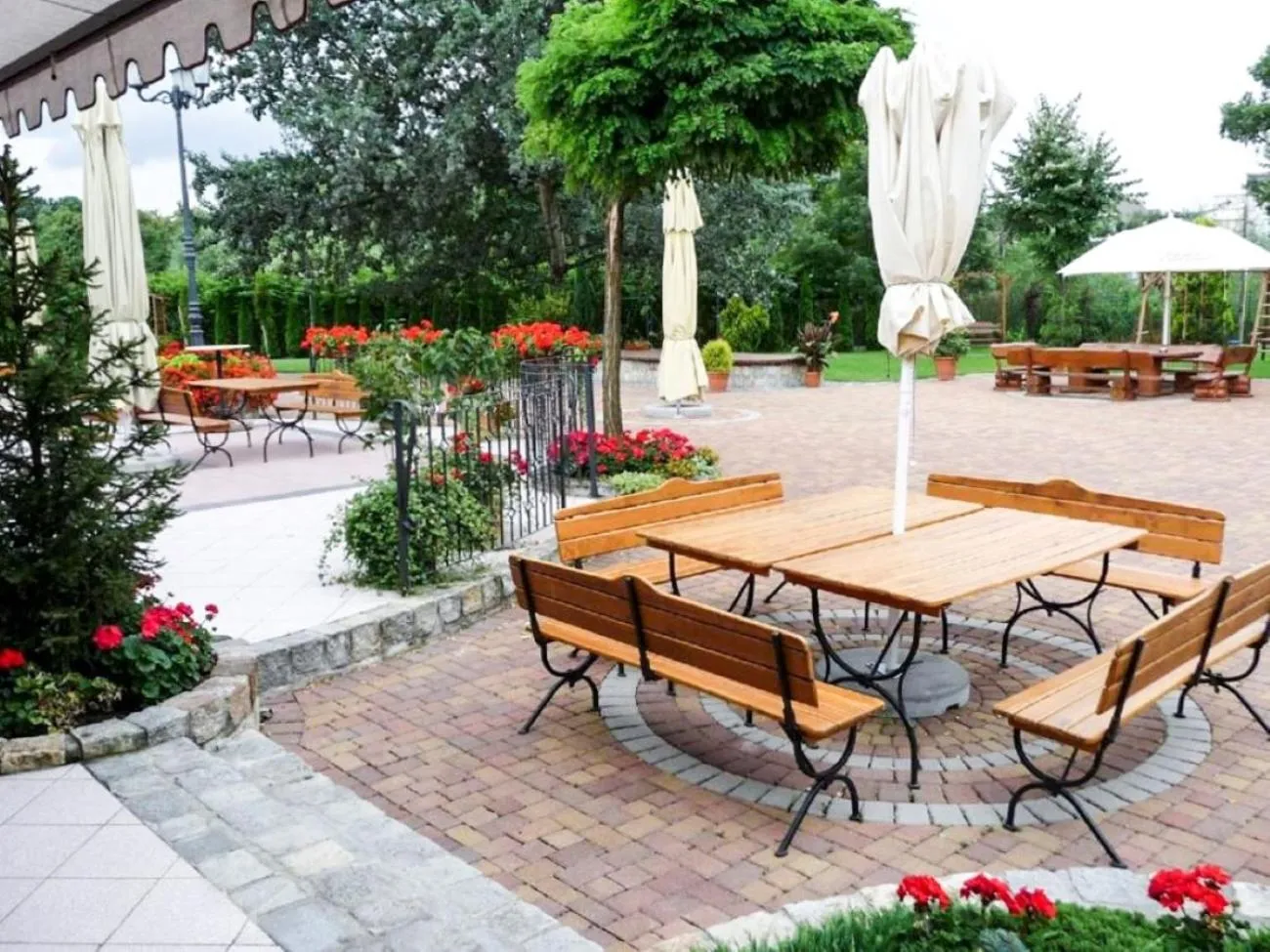 Patio in Hotel Stara Garbarnia