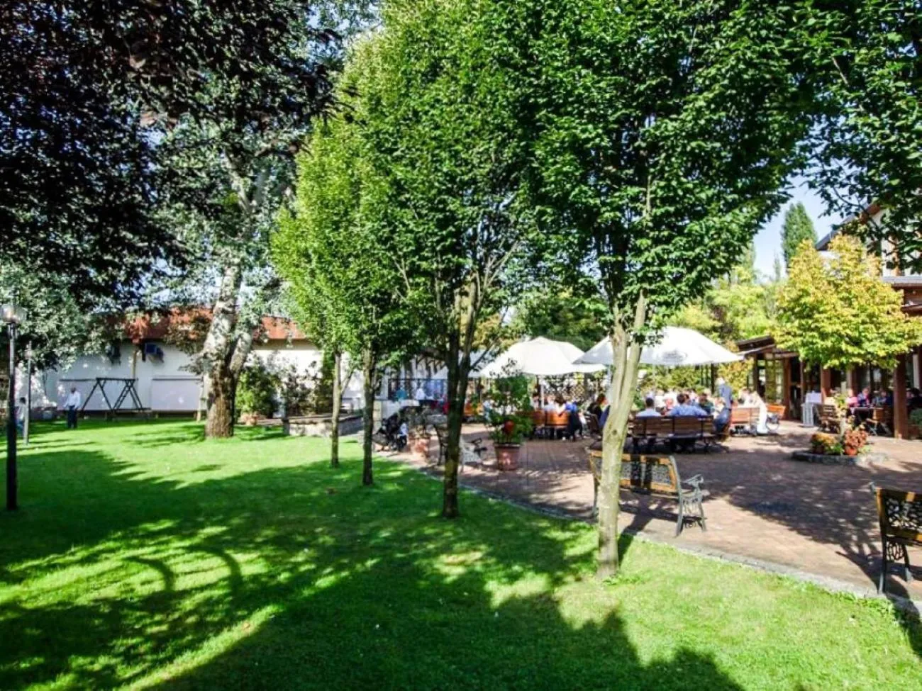 Patio in Hotel Stara Garbarnia