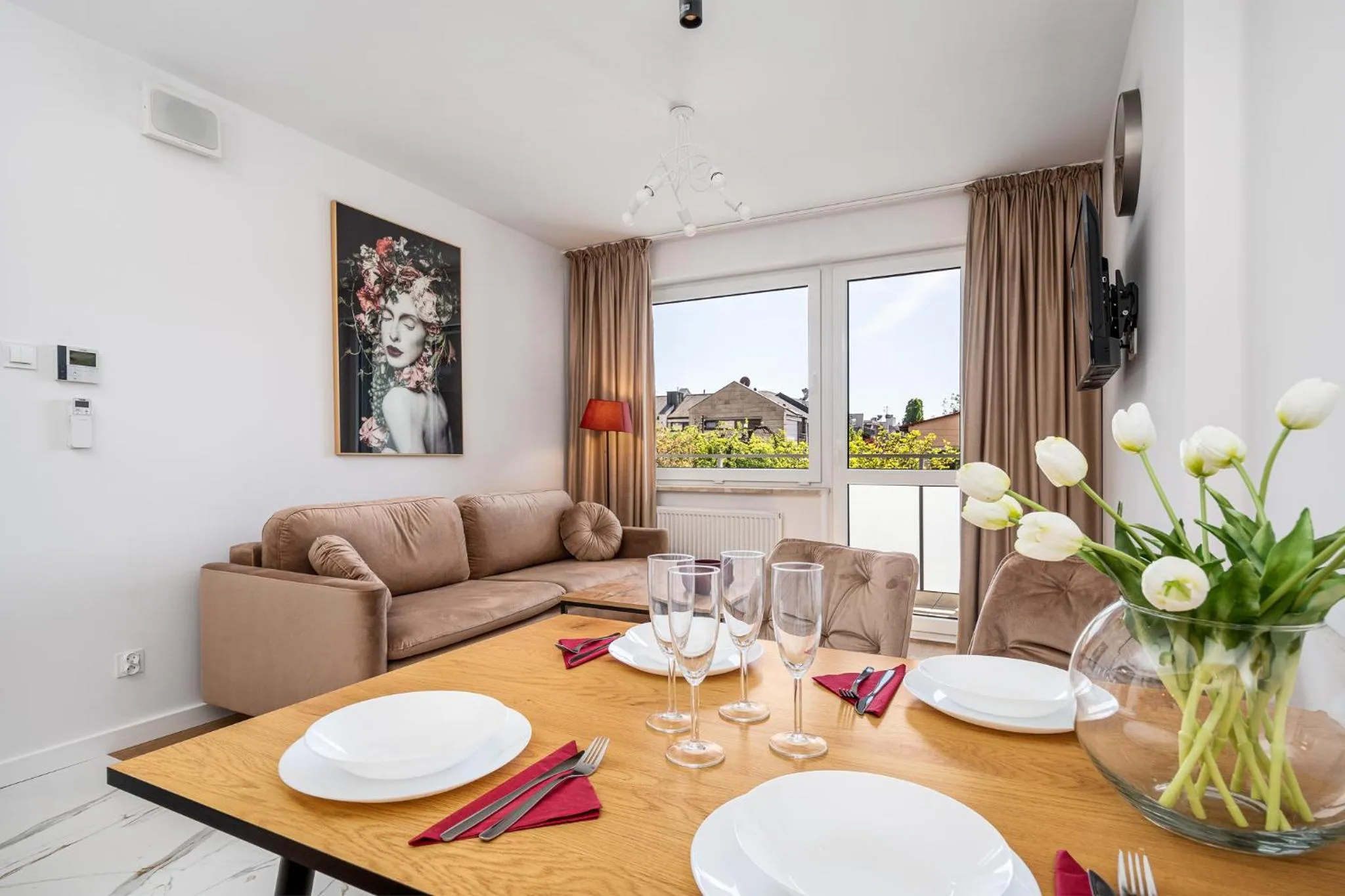 Living room in Pileckiego Residence