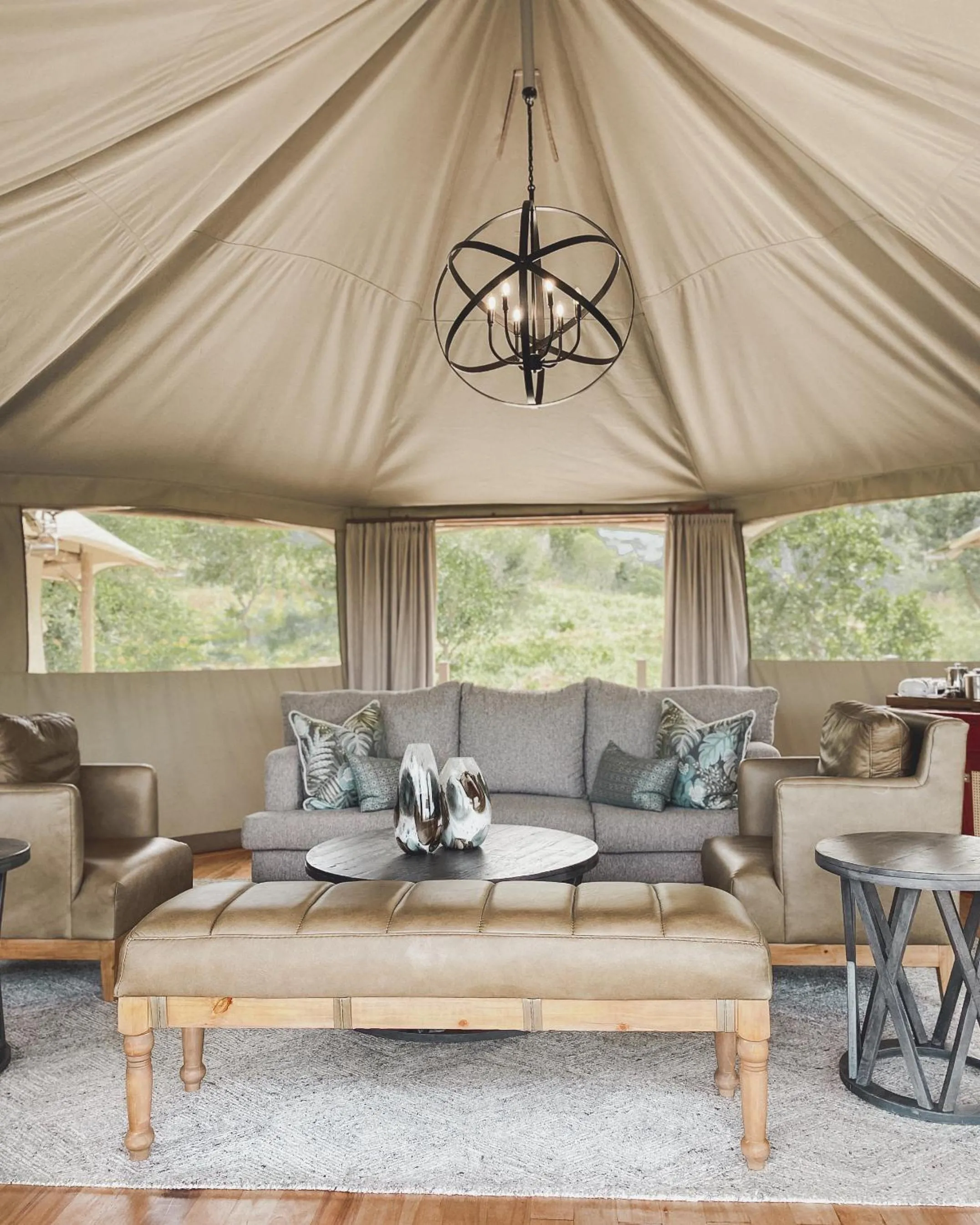 Living room in Nkomazi Game Reserve by NEWMARK