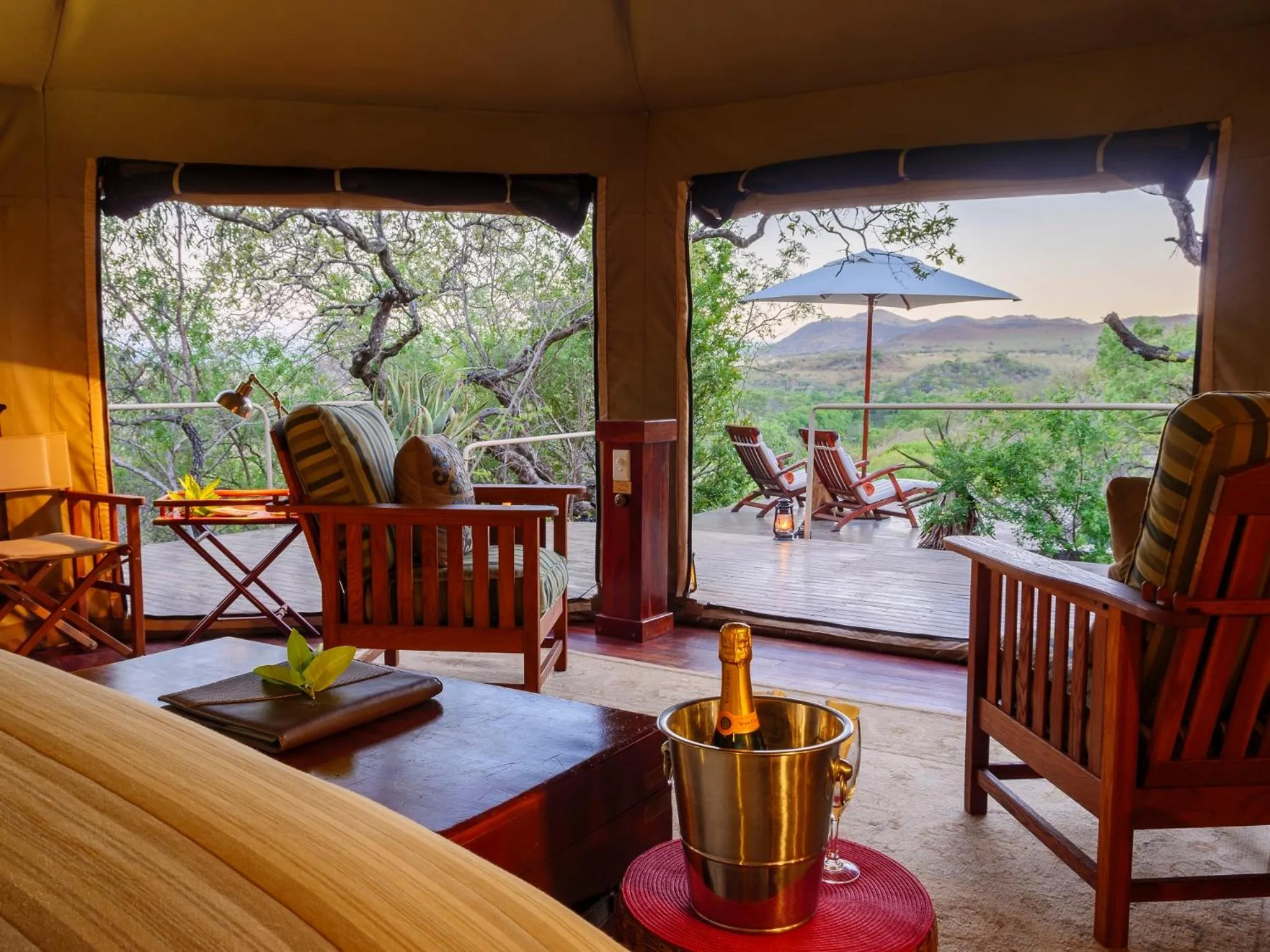Balcony/Terrace in Nkomazi Game Reserve by NEWMARK