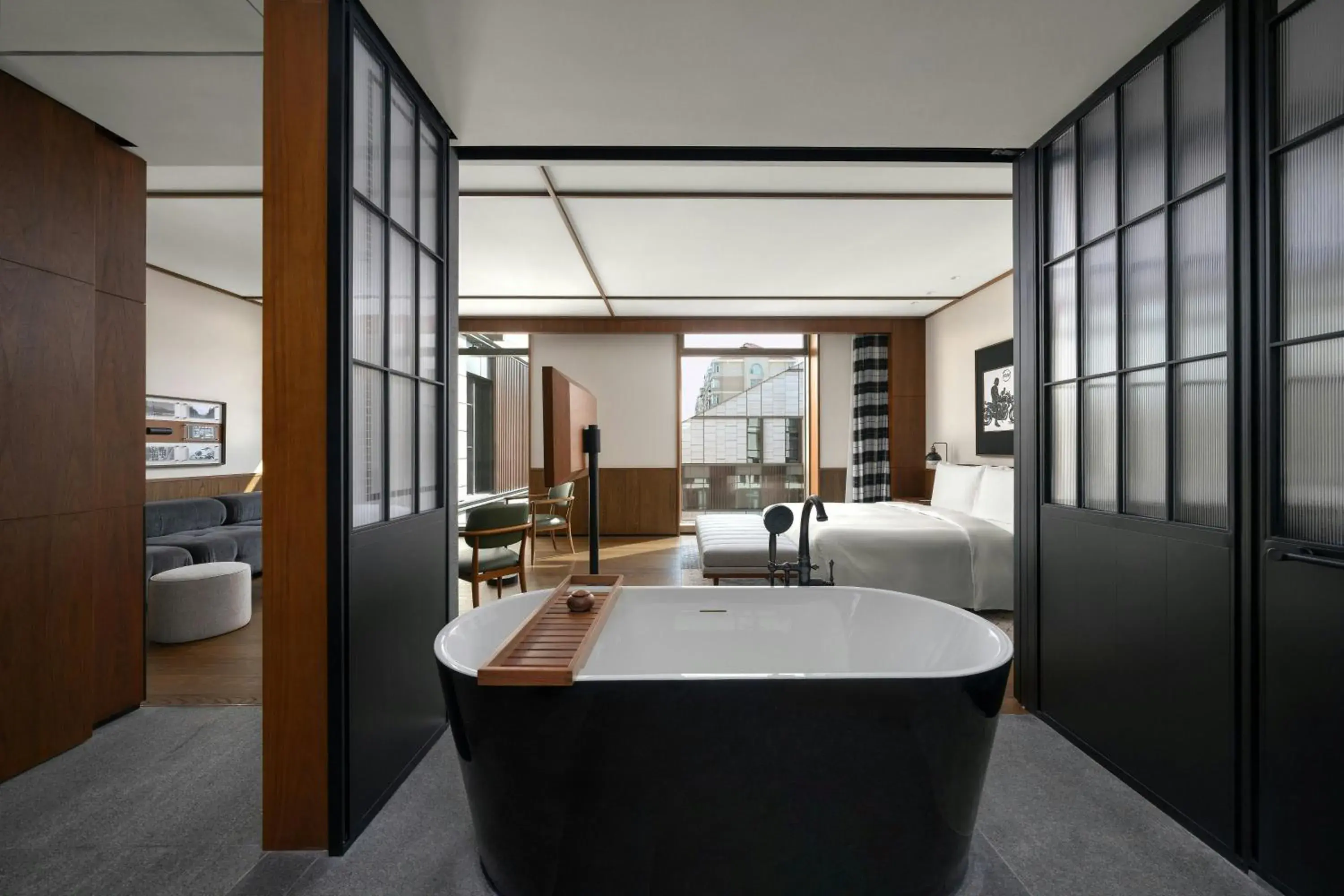 Encore One-Bedroom King Suite with City View in Flow and Co. Qingdao, Autograph Collection Encore One-Bedroom King Suite with City View in Flow and Co. Qingdao, Autograph Collection