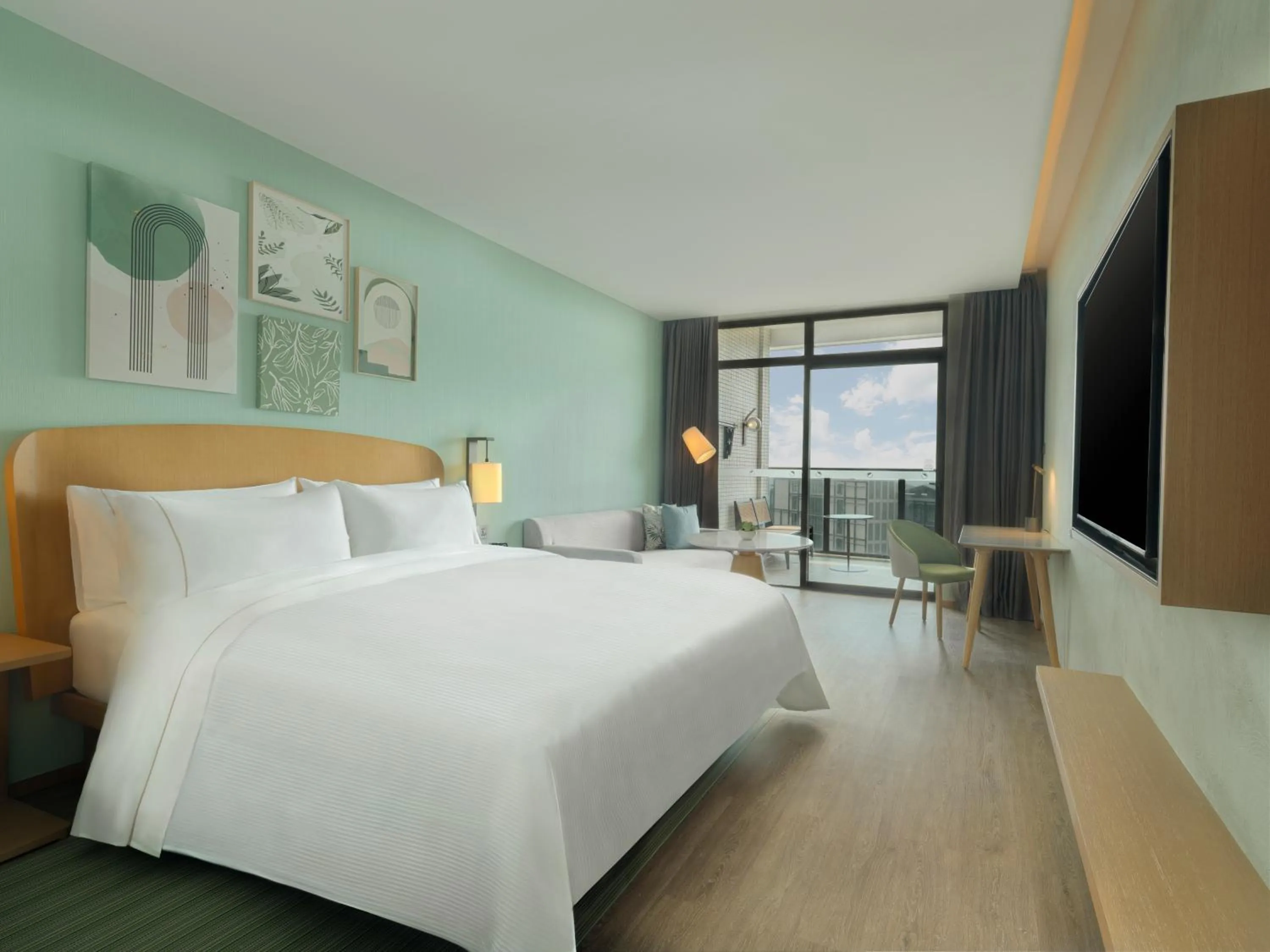 Photo of the whole room, Bed in Element Yangjiang Hailing Island