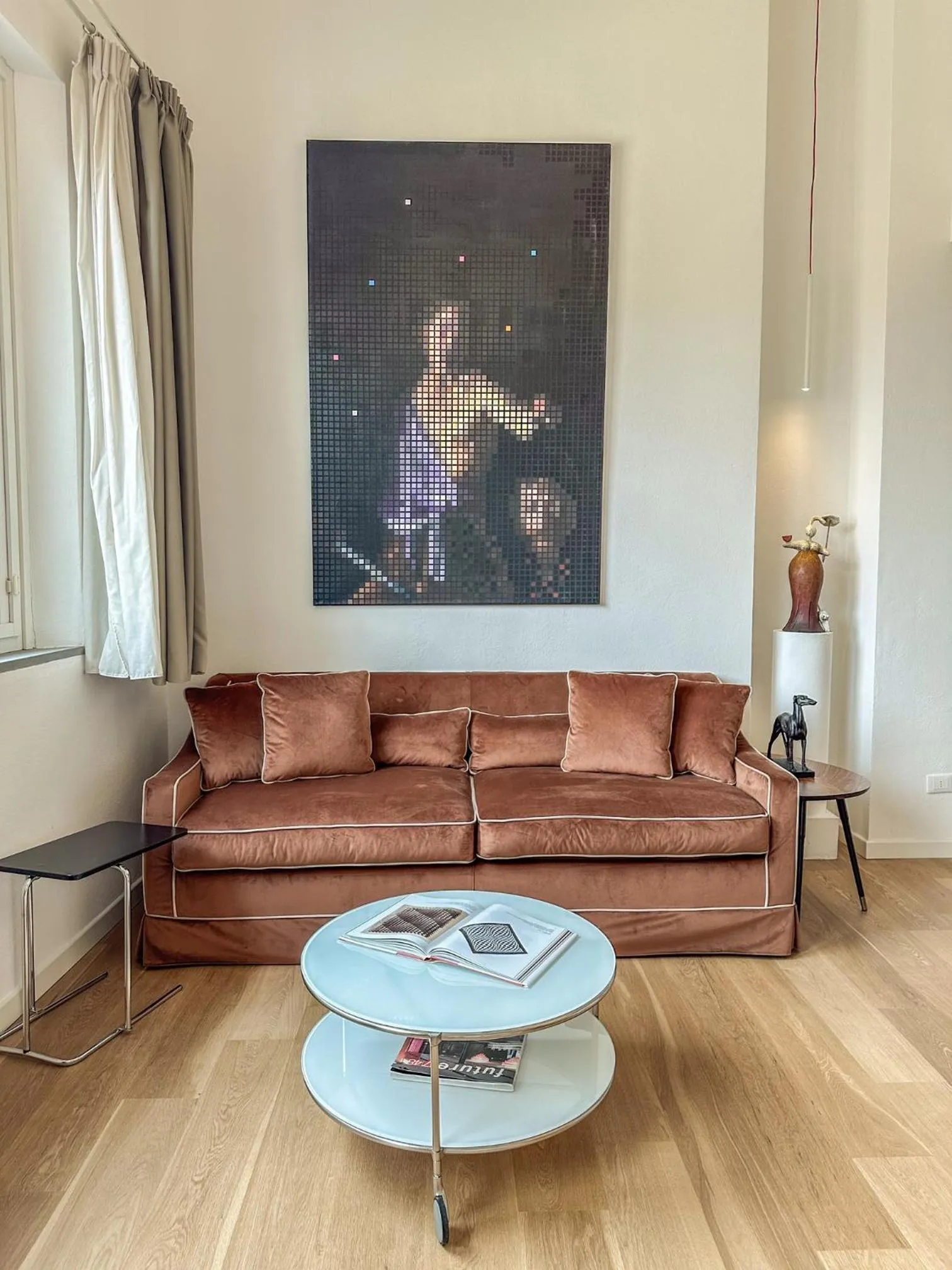 Living room in Florence Art Apartments