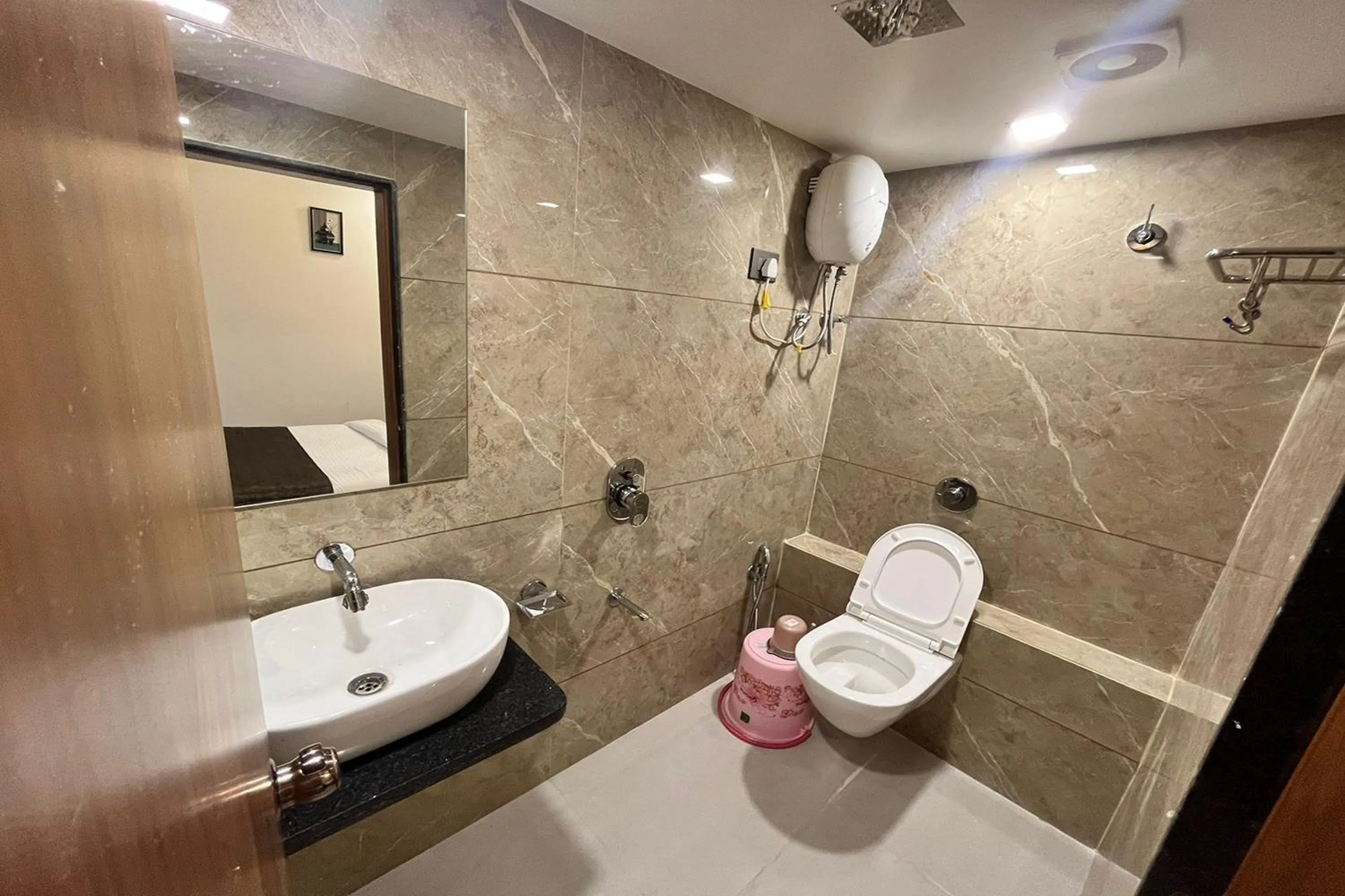 Bathroom in Hotel Moon Light Isanpur Ahmedabad