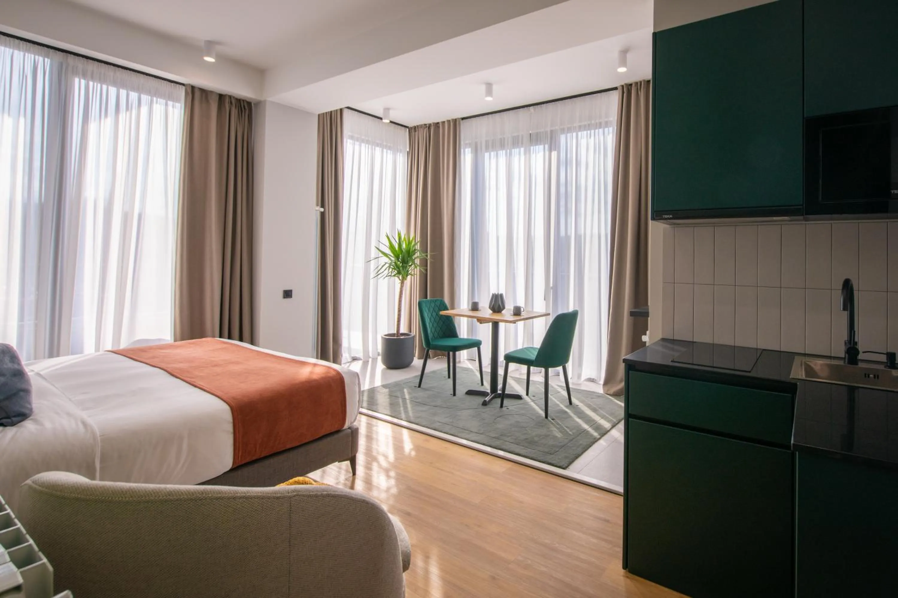 Bed in Qstay Gratus Tbilisi
