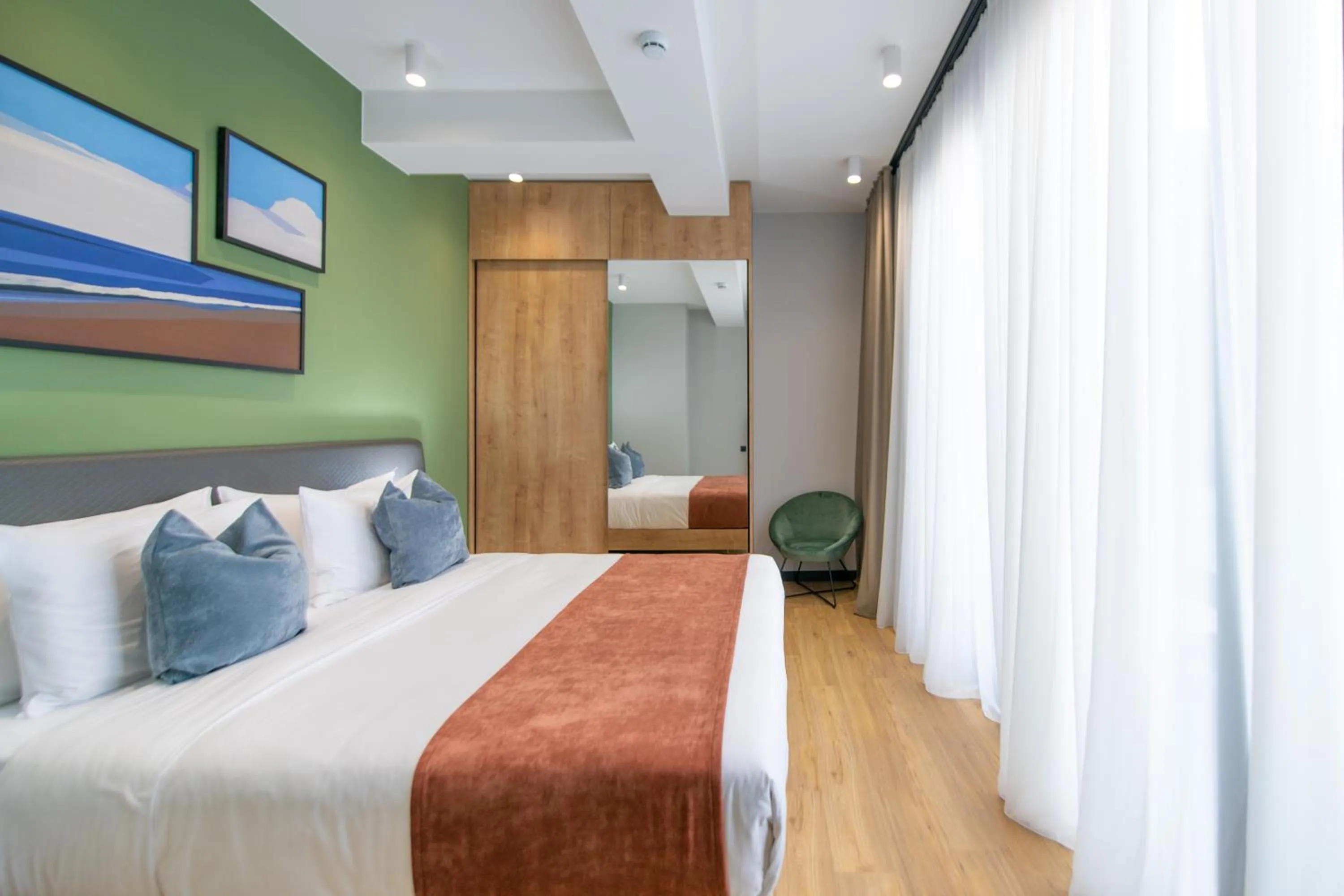 Bed in Qstay Gratus Tbilisi