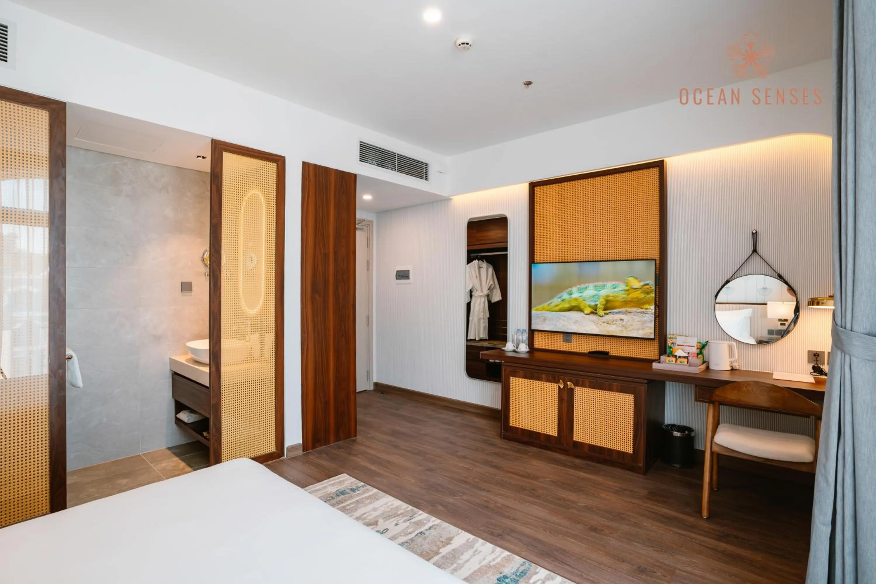 Bed in Ocean Senses Hotel