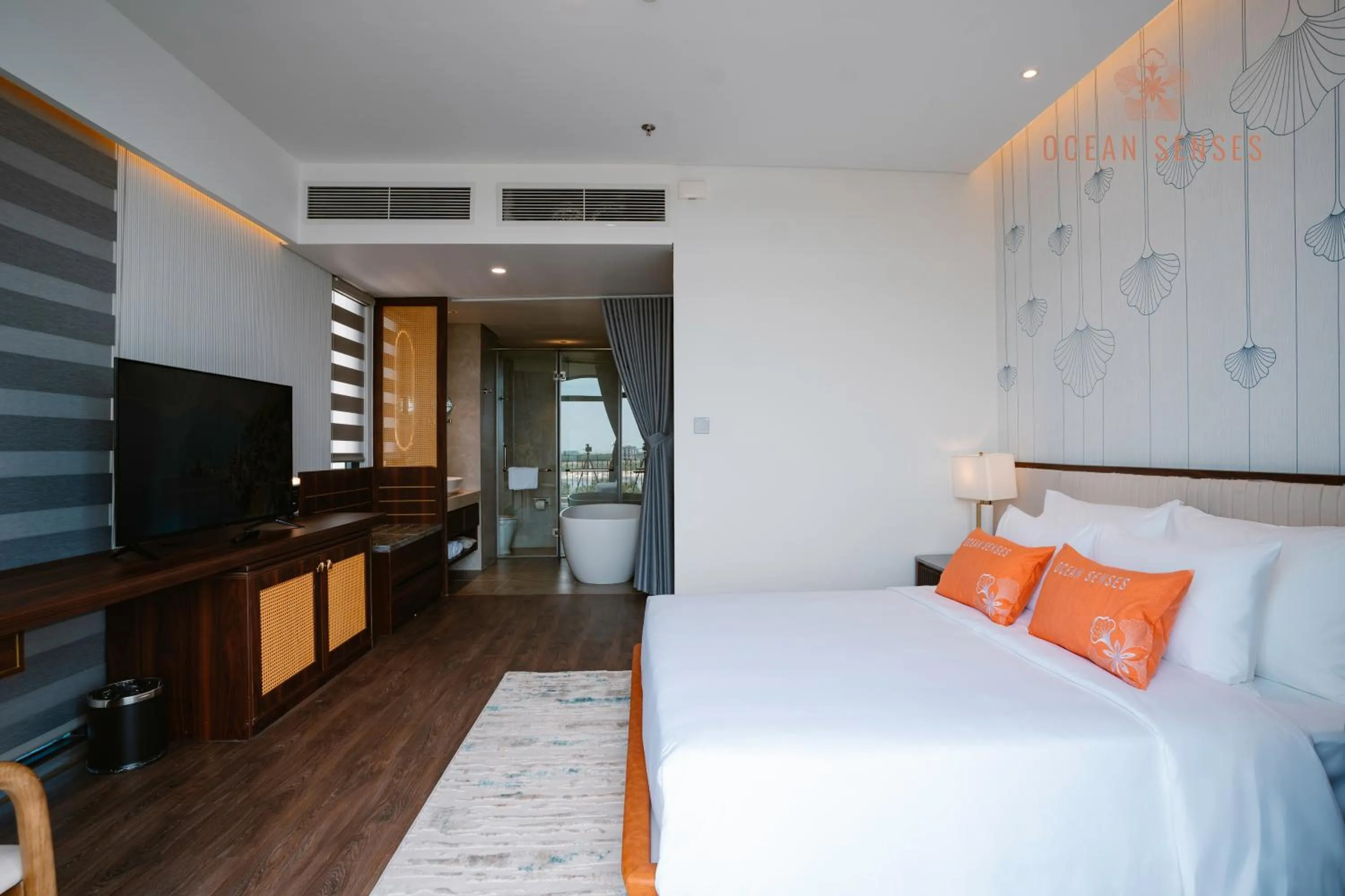 Bed in Ocean Senses Hotel