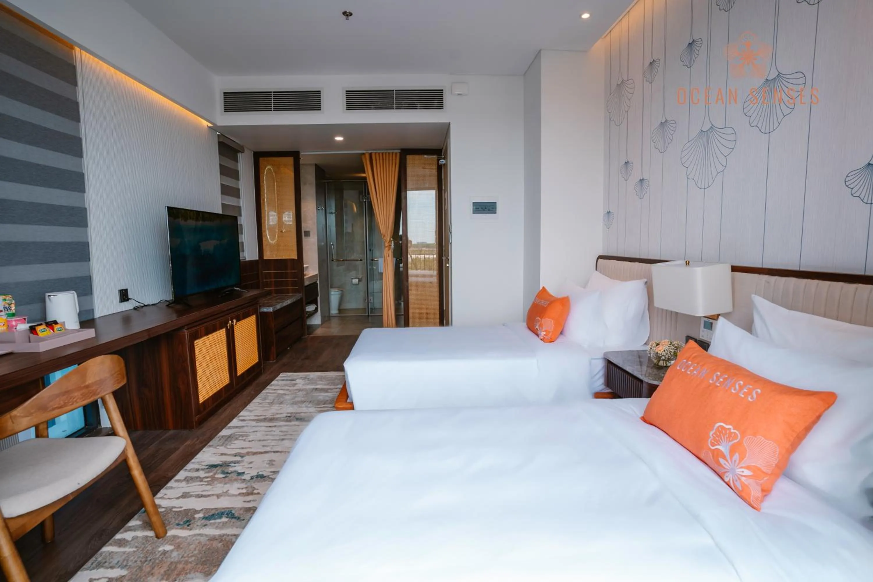 Bed in Ocean Senses Hotel