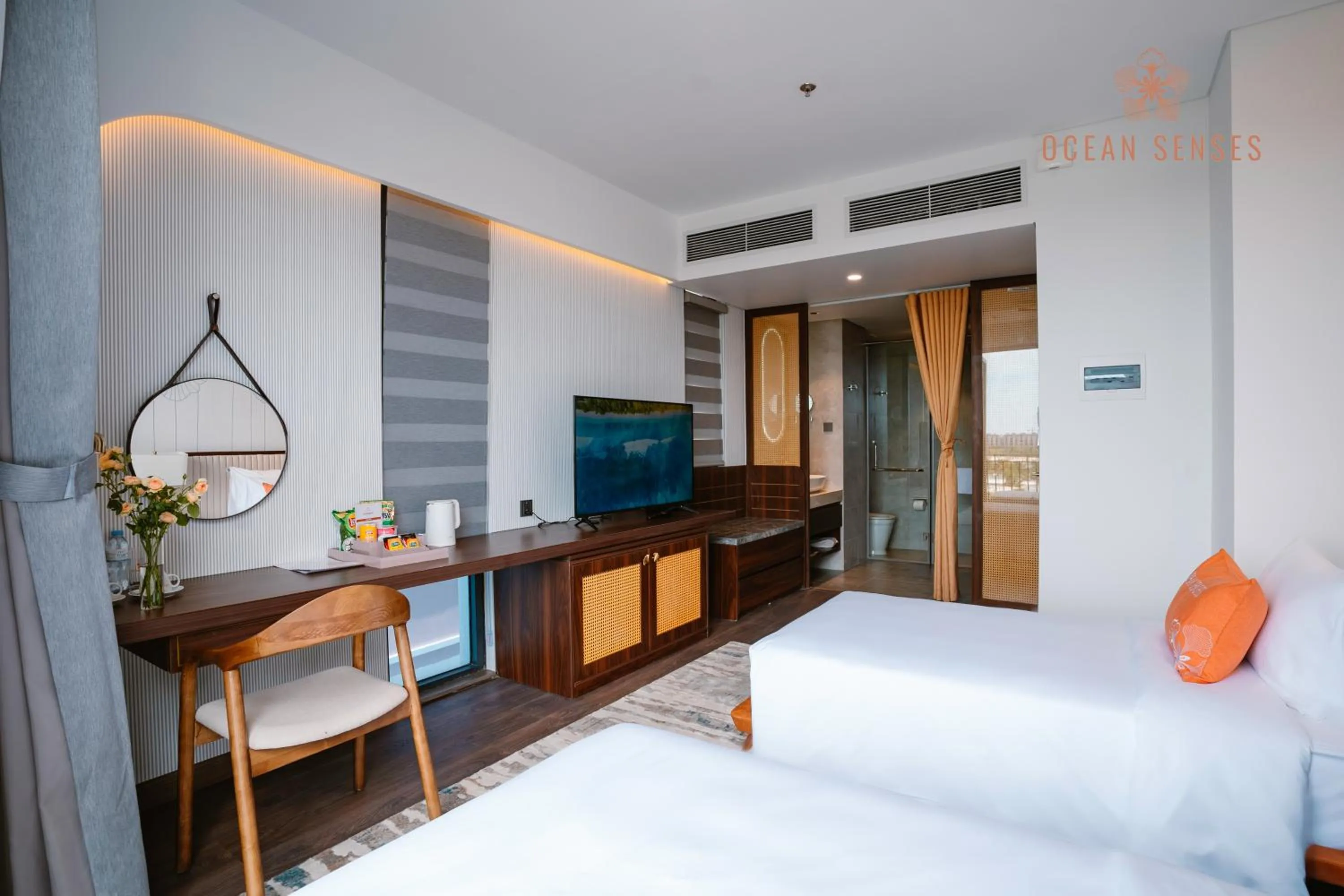 Bed in Ocean Senses Hotel