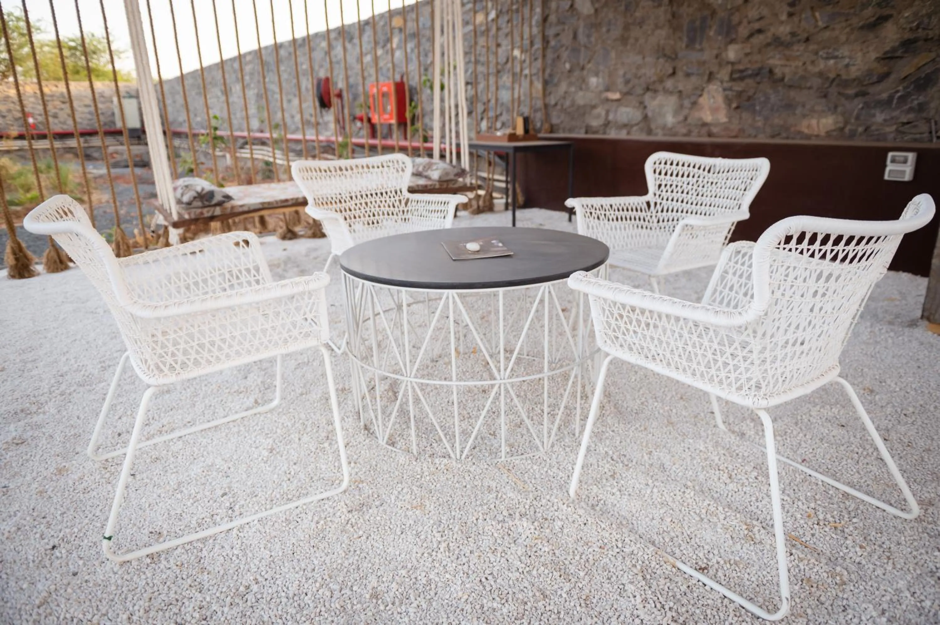 Dining area in Sangam Farms