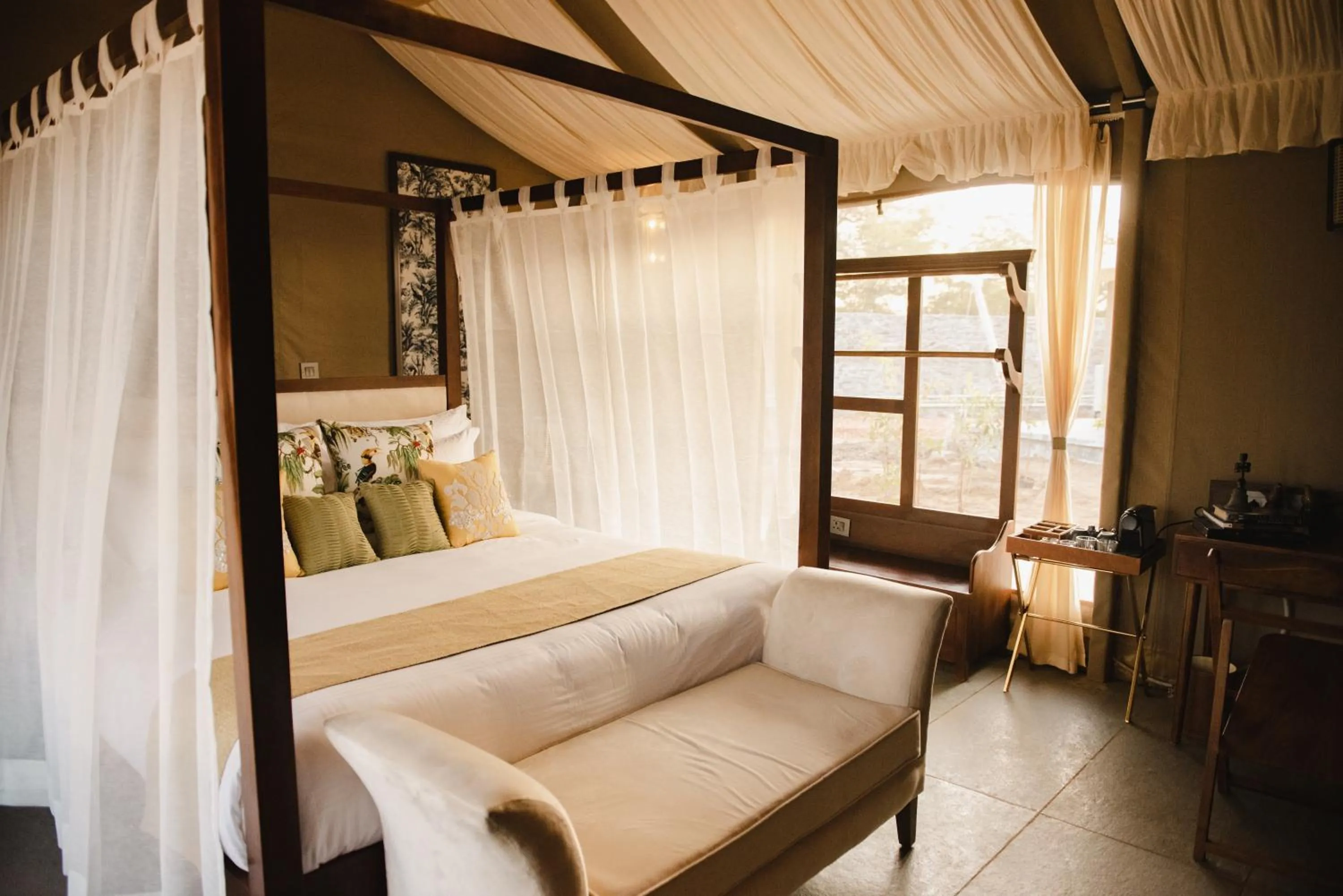 Bedroom, Bed in Sangam Farms