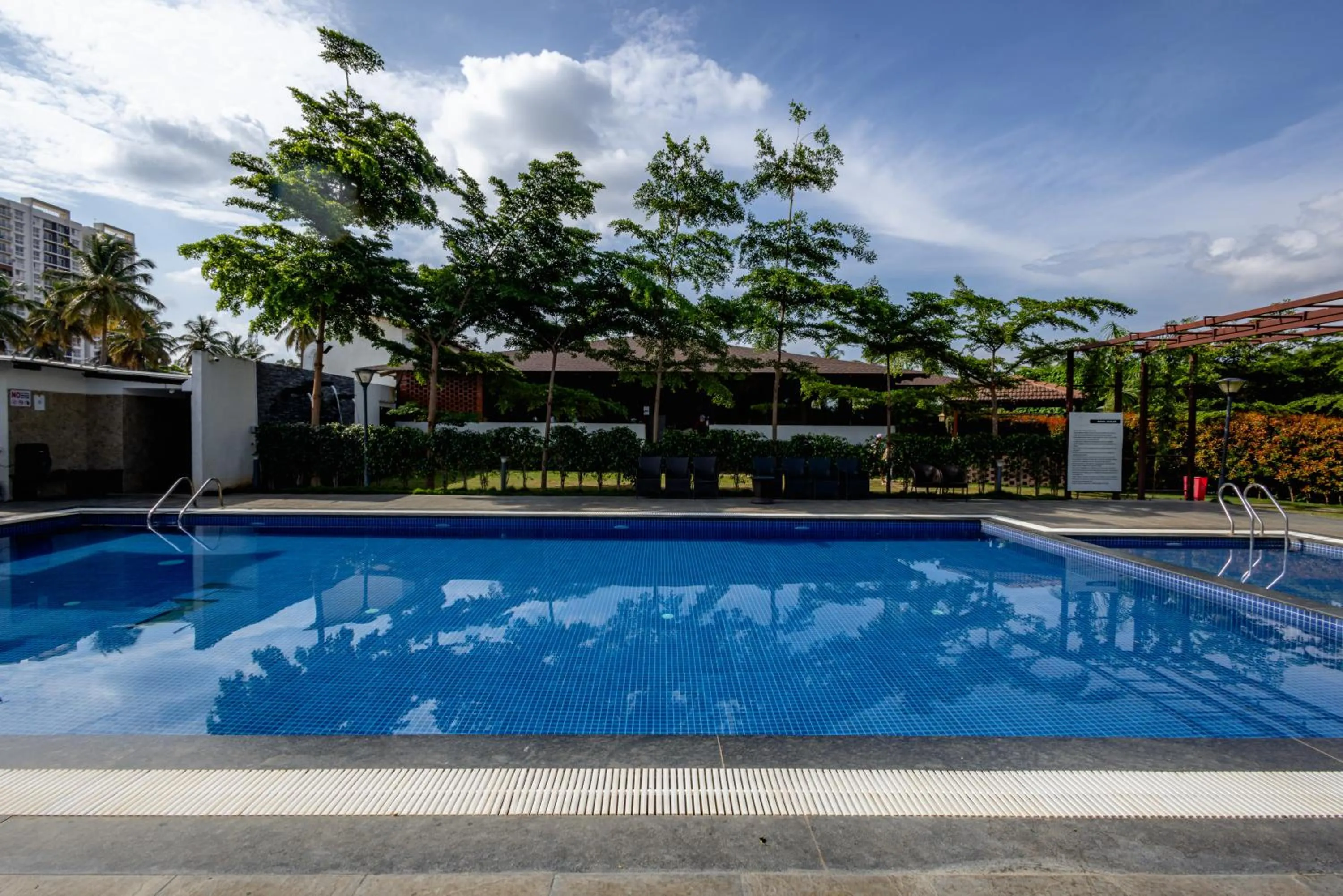 Pool view in Veerdency Luxury resort