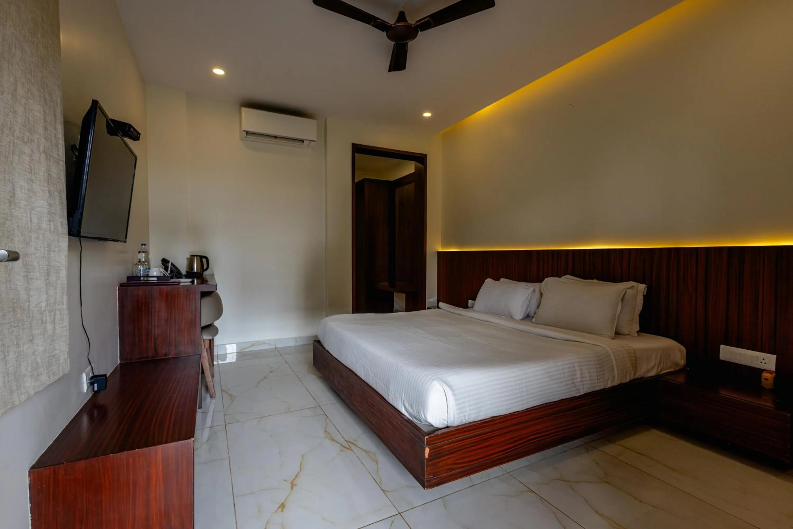 Bedroom in Veerdency Luxury resort