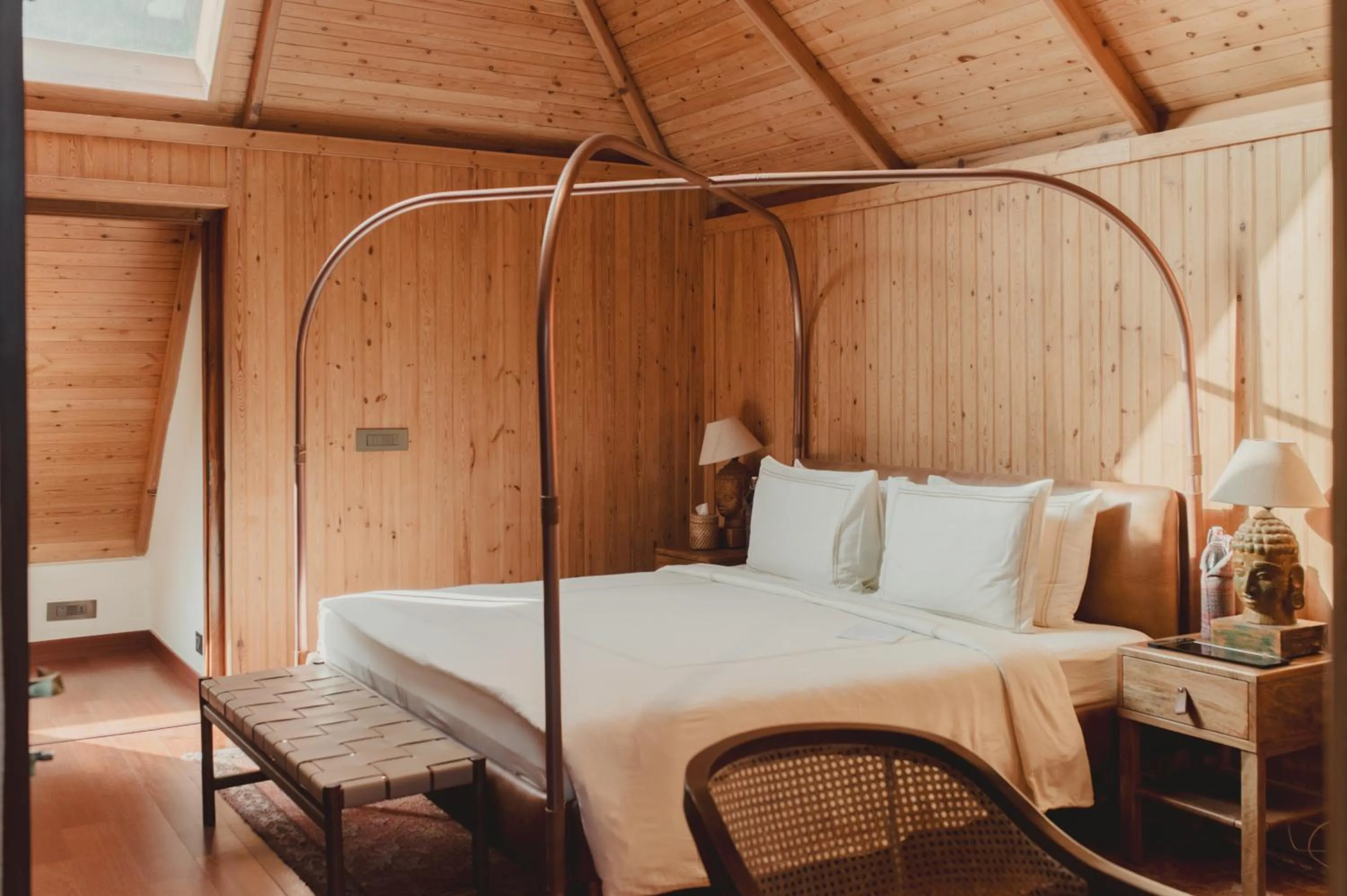 Bed in Brij Atmanya Bhowali, Nainital, A Luxury Mountain Escape