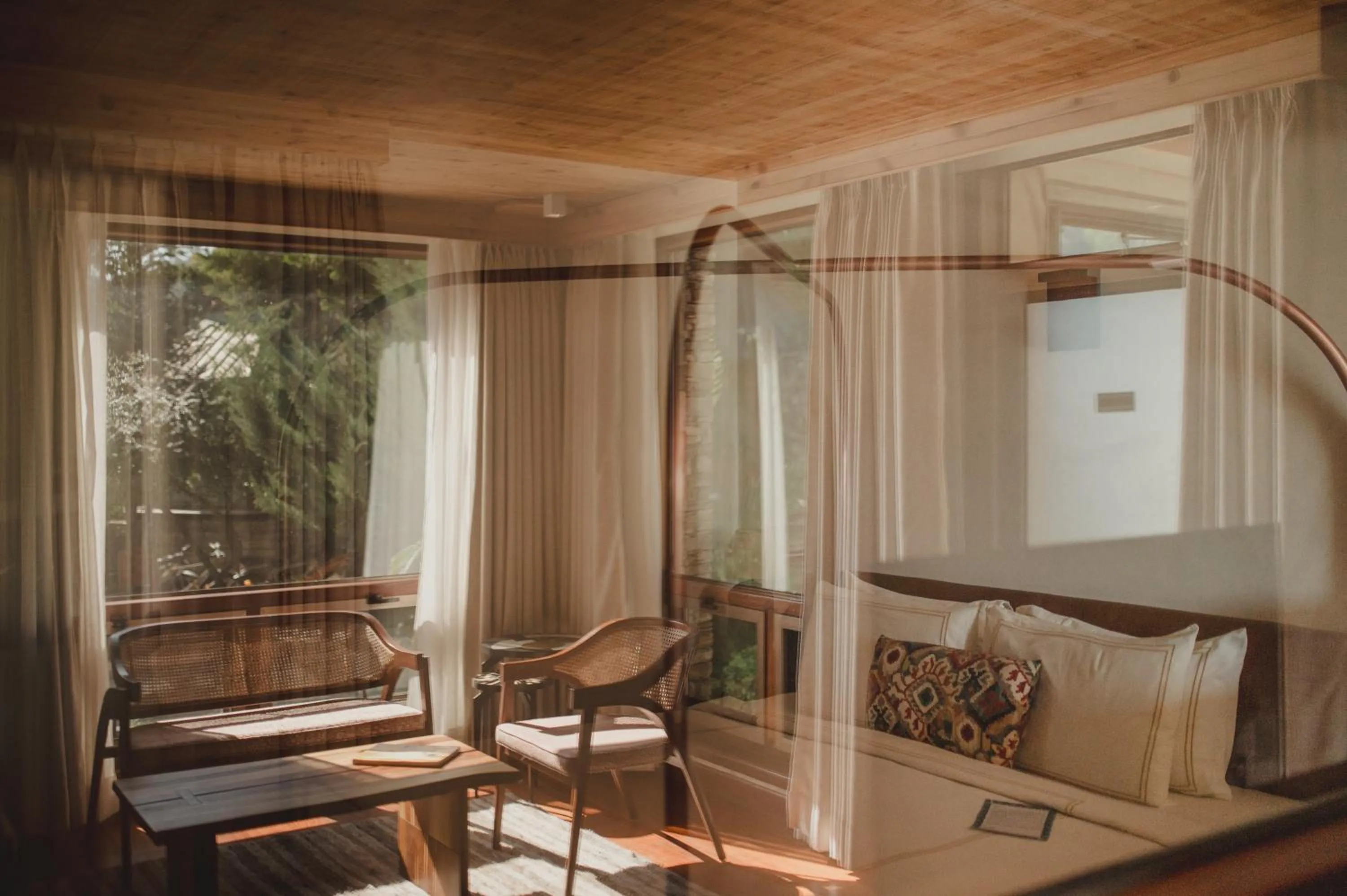 Seating area in Brij Atmanya Bhowali, Nainital, A Luxury Mountain Escape