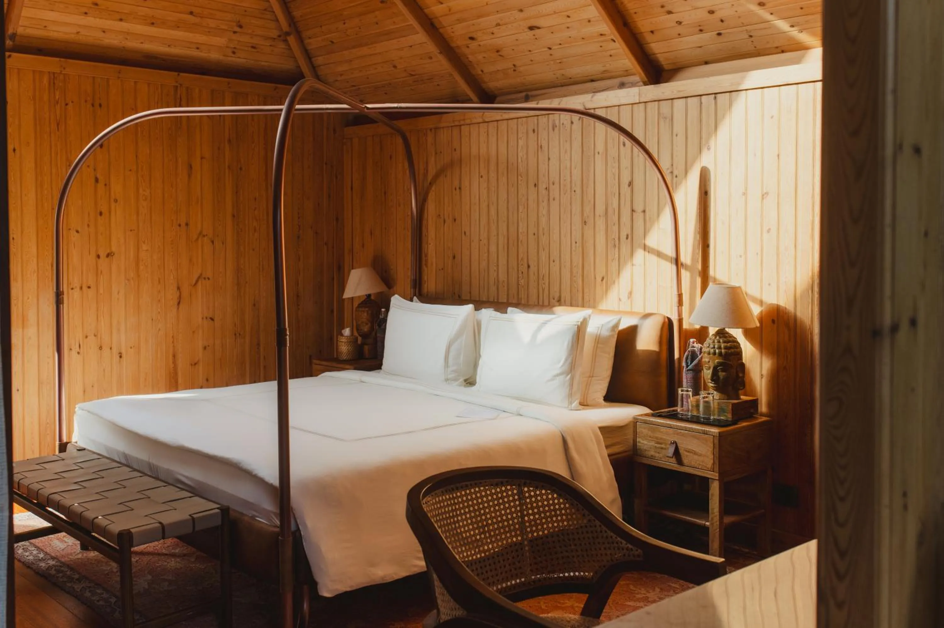 Bedroom, Bed in Brij Atmanya Bhowali, Nainital, A Luxury Mountain Escape