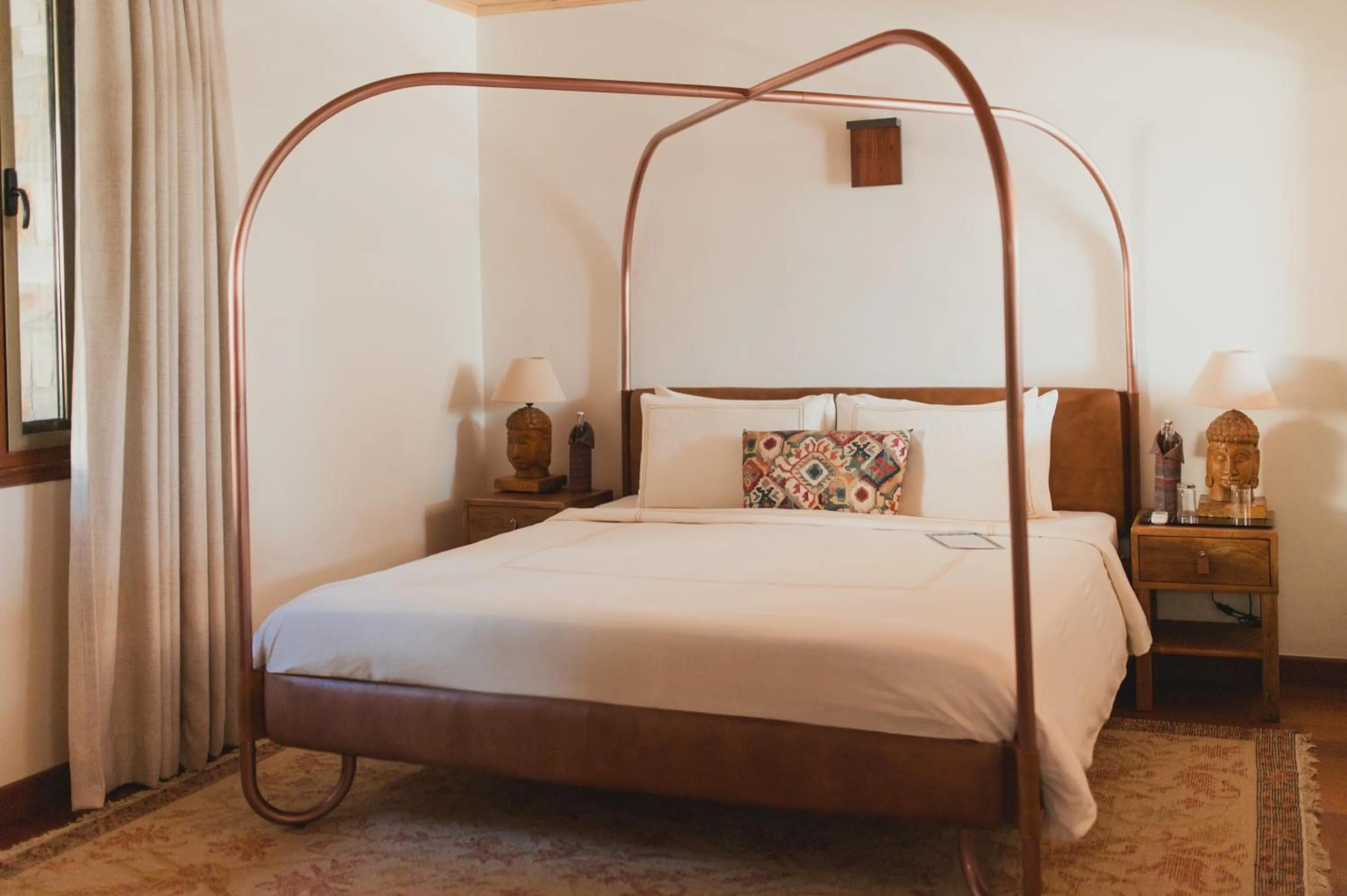 Bed in Brij Atmanya Bhowali, Nainital, A Luxury Mountain Escape