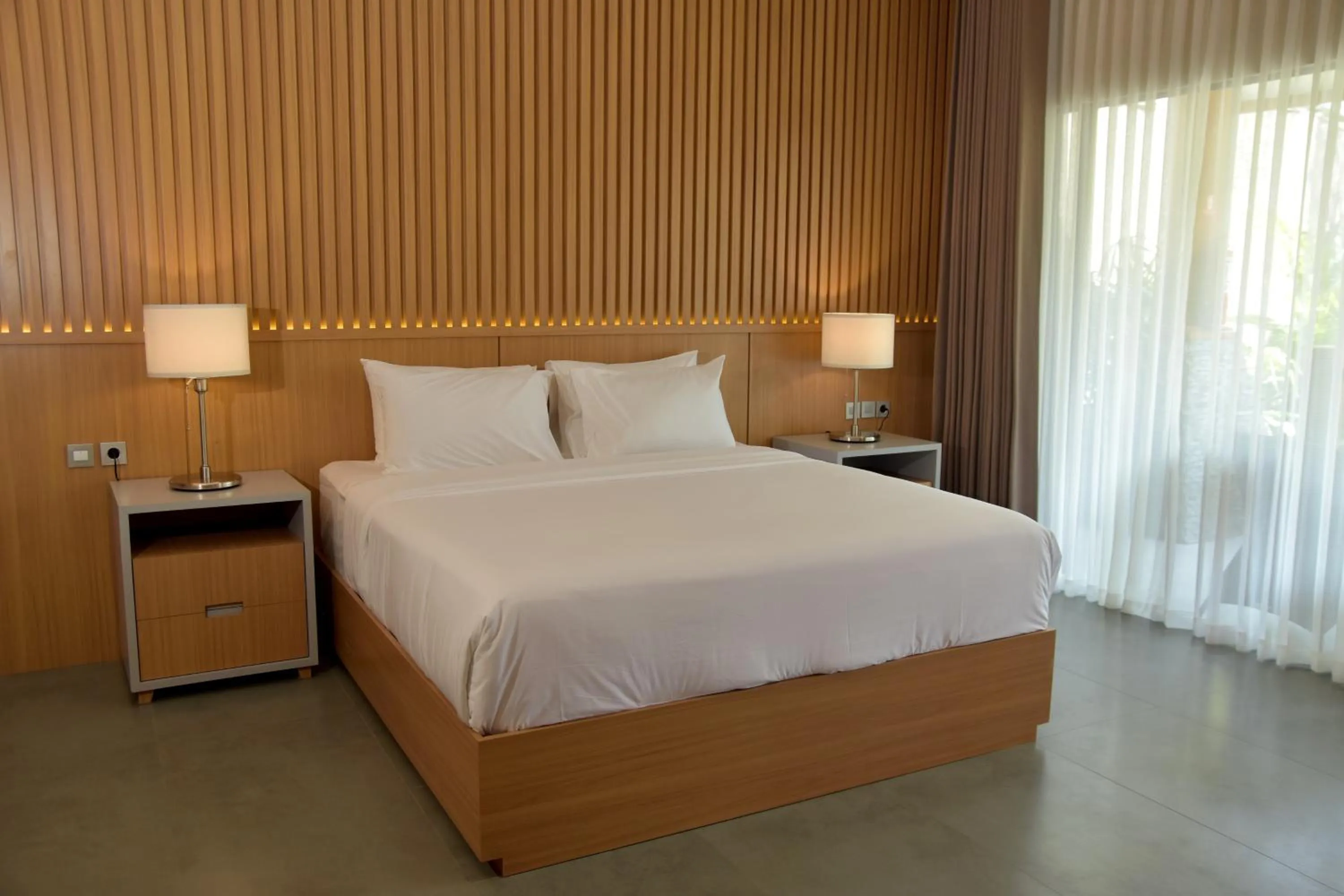 Bed in Sarga Earthing Resort