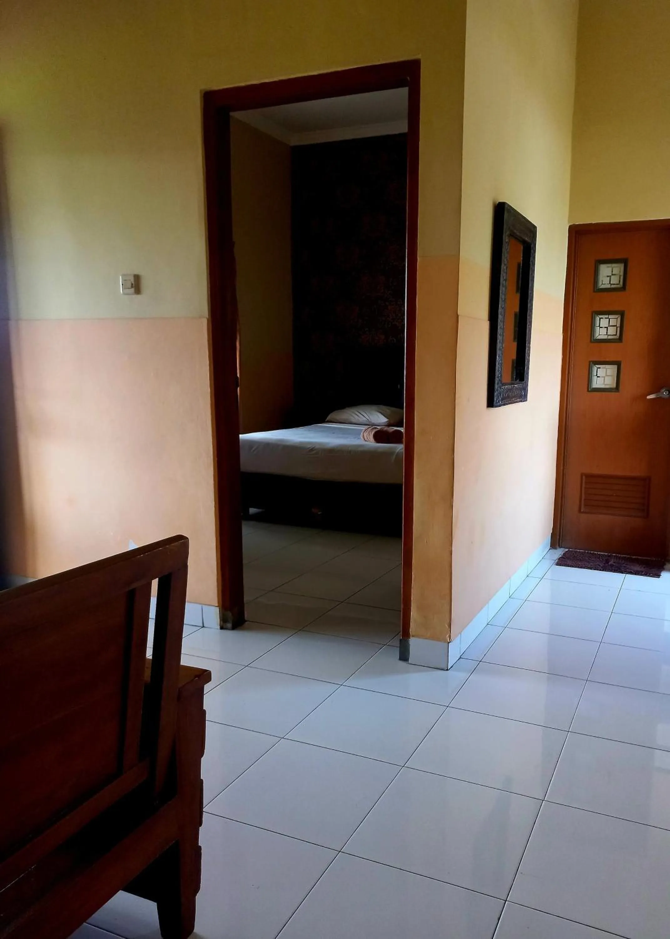 Bed in Hotel Omah Cepit