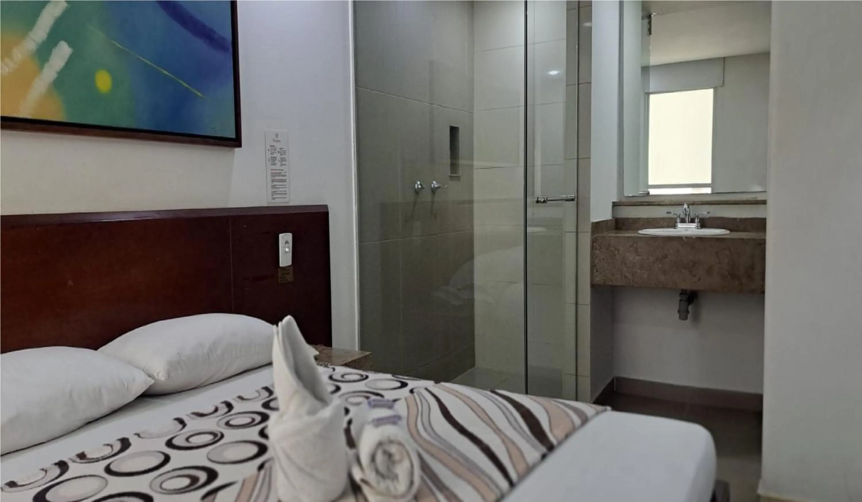 Bed in Hotel Romanza