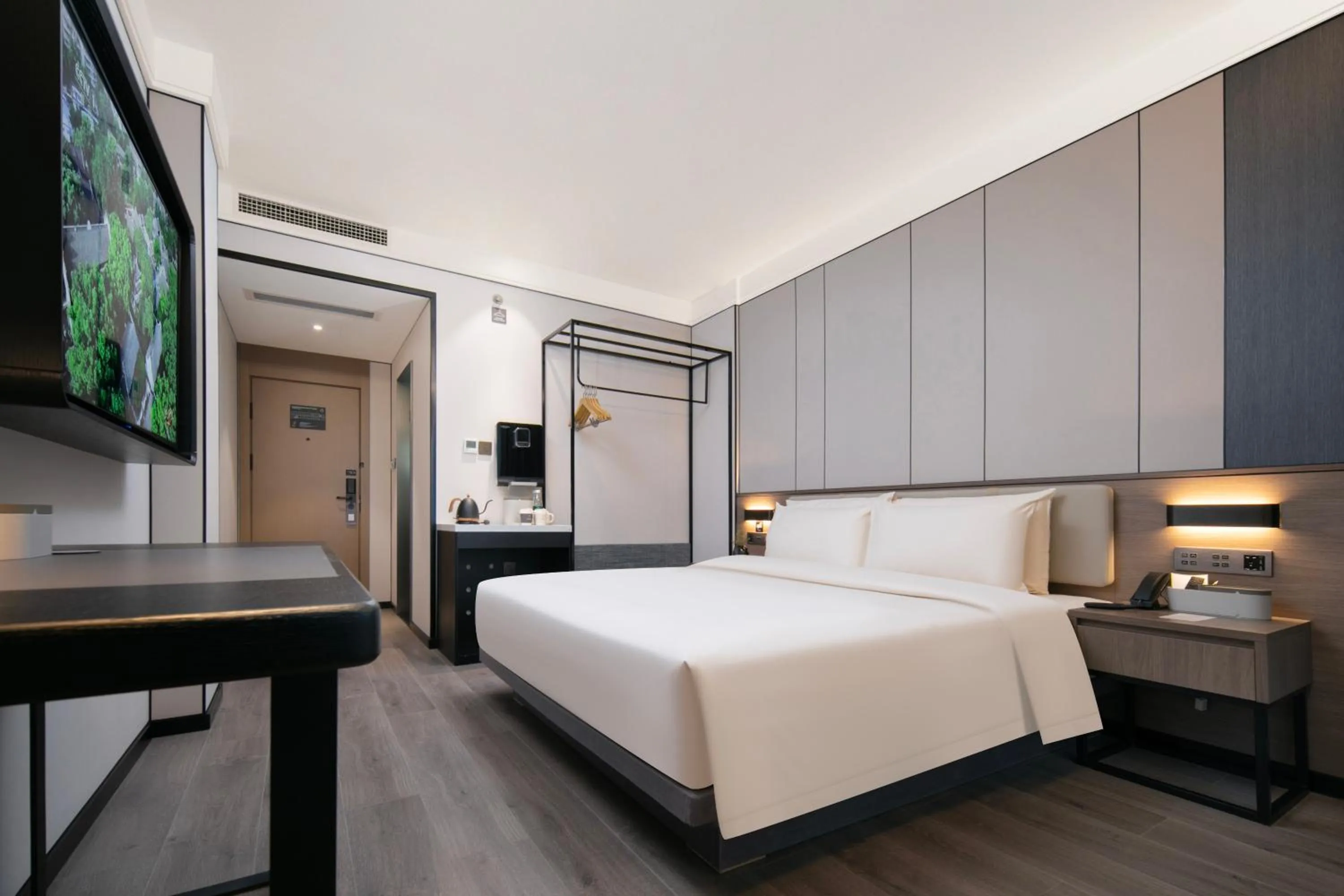 Bed in Atour X Hotel Ningbo Railway Station North Square