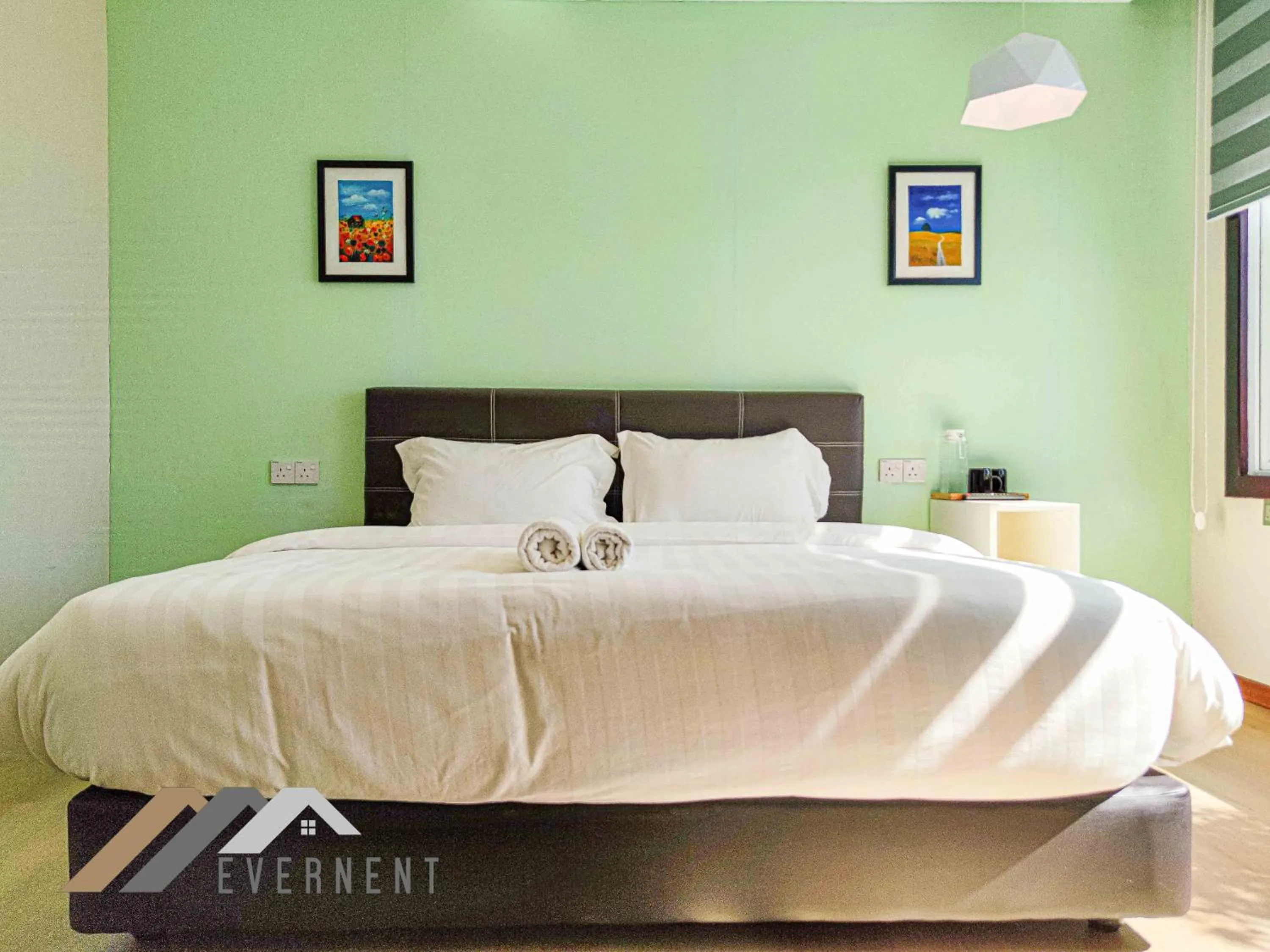 Bedroom, Bed in The Loft Hostel by Evernent