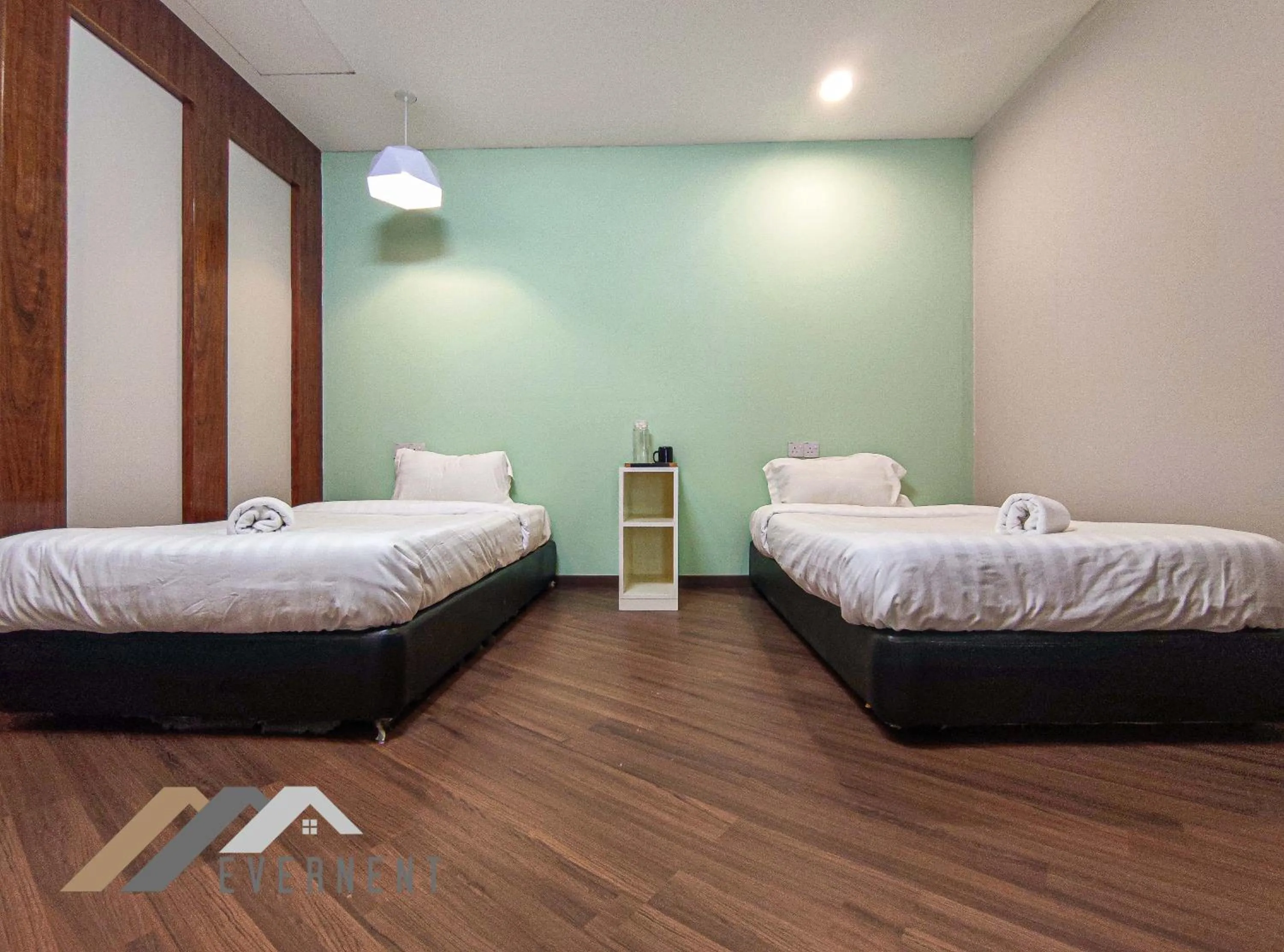 Bedroom, Bed in The Loft Hostel by Evernent