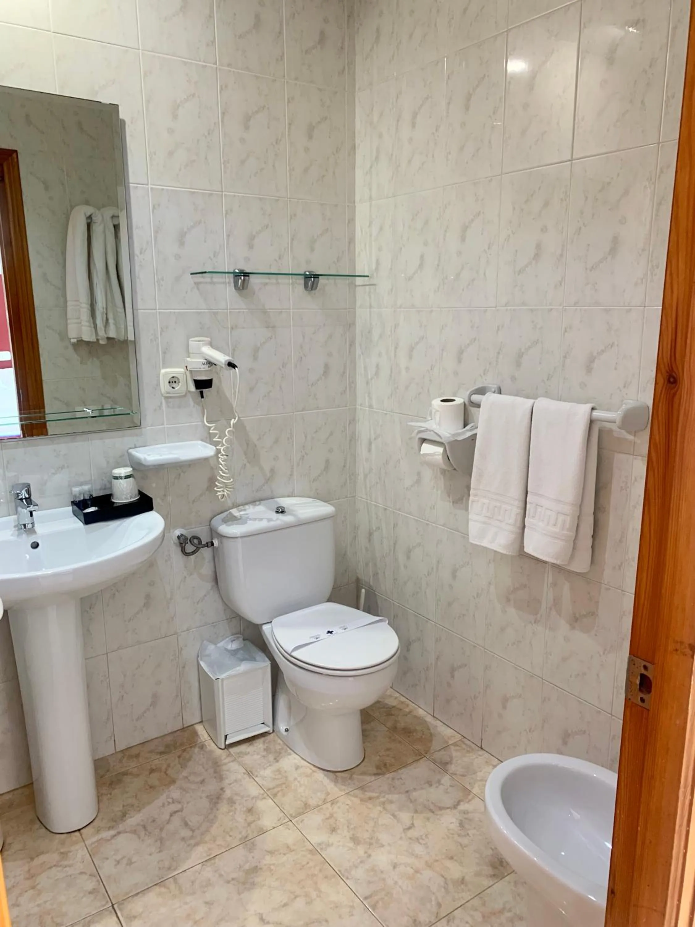 Shower in Hospedium Hotel Continental