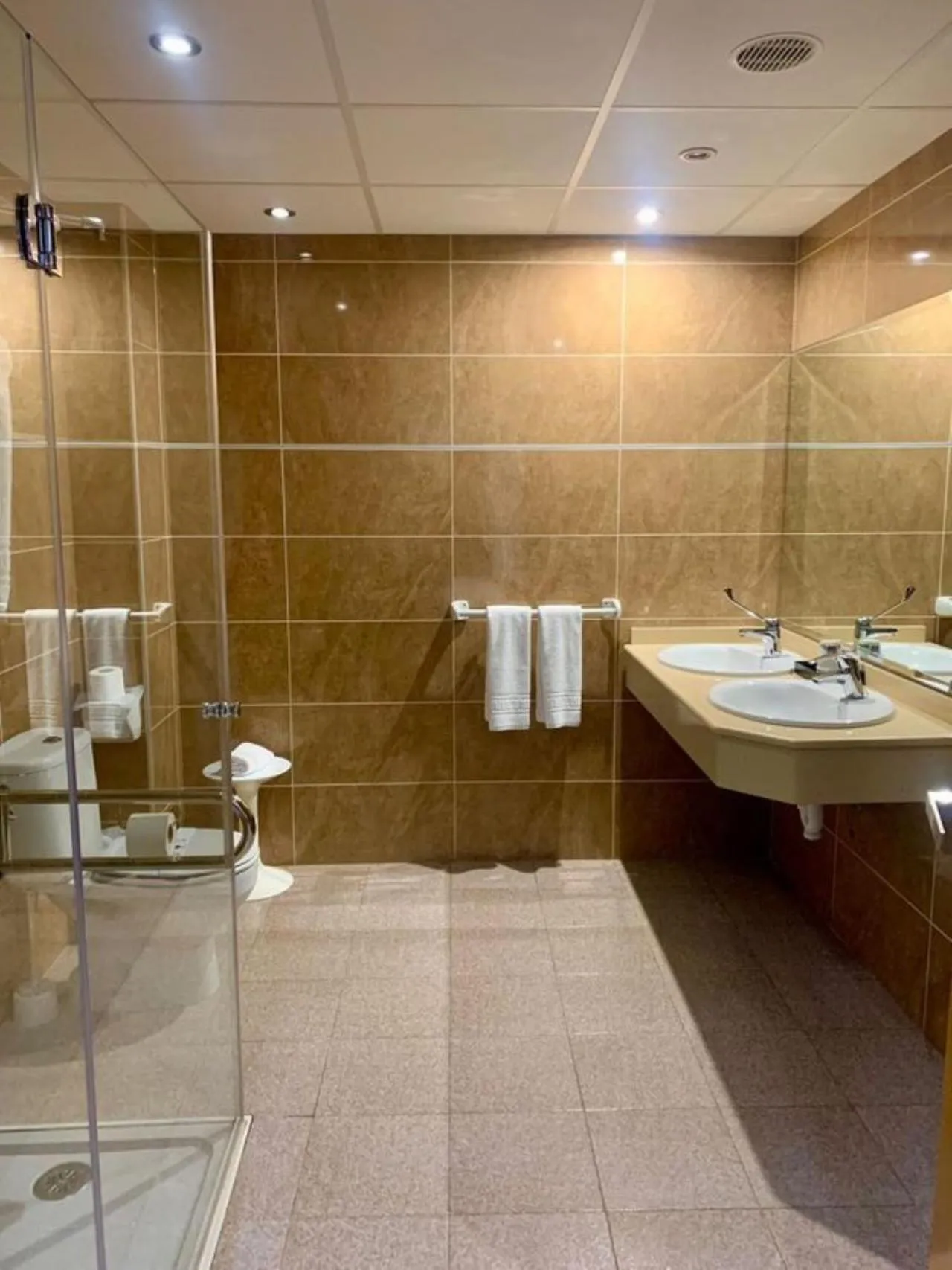 Shower in Hospedium Hotel Continental