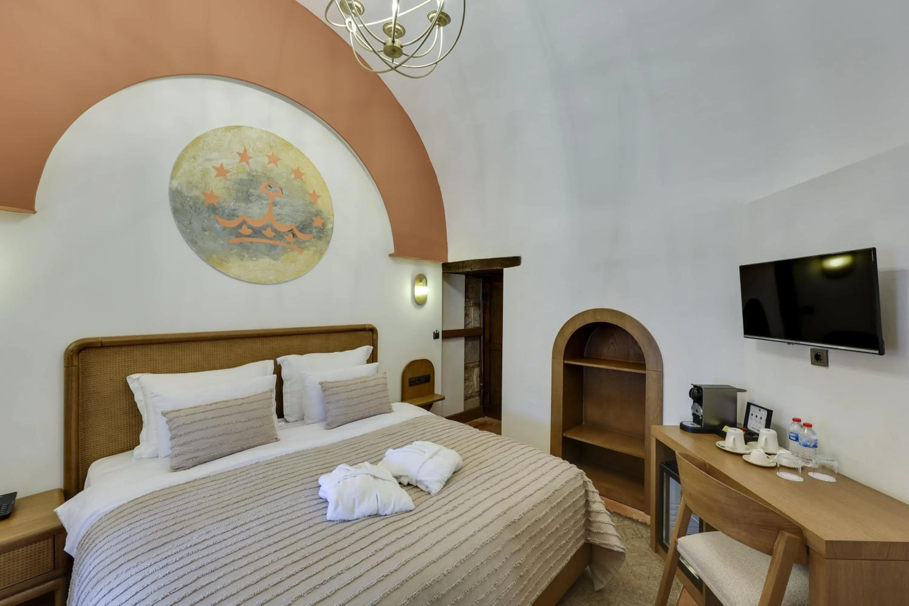 Bed in Silk Road Museum Hotel