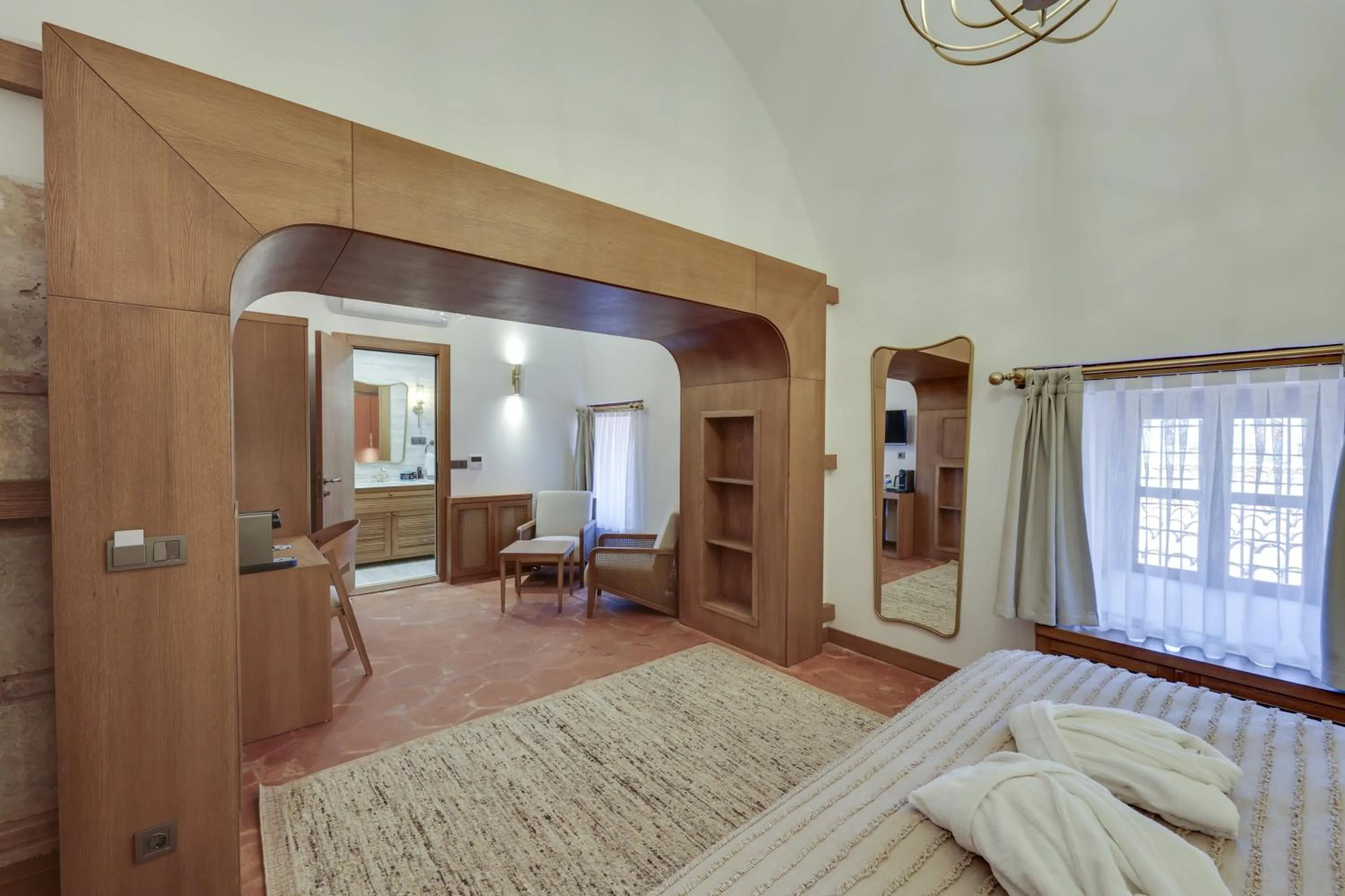 Bed in Silk Road Museum Hotel