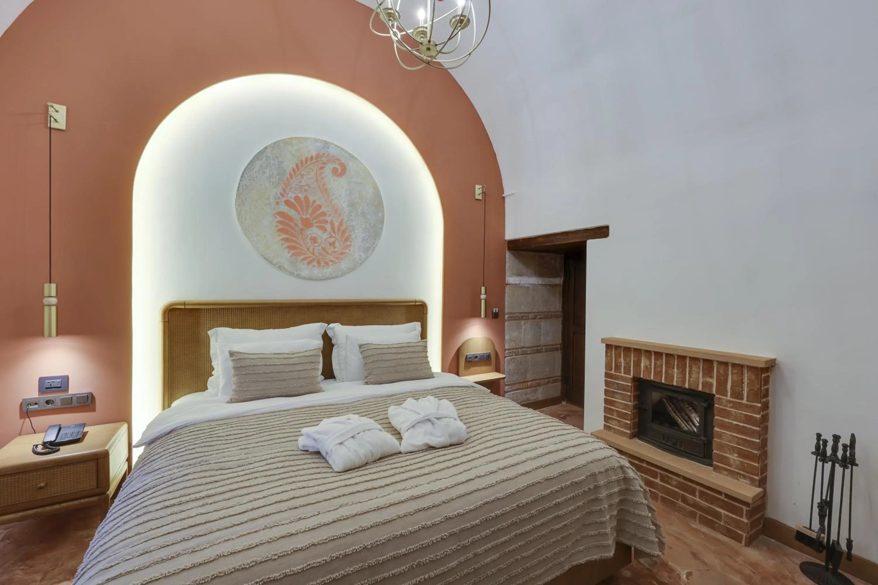 Bed in Silk Road Museum Hotel