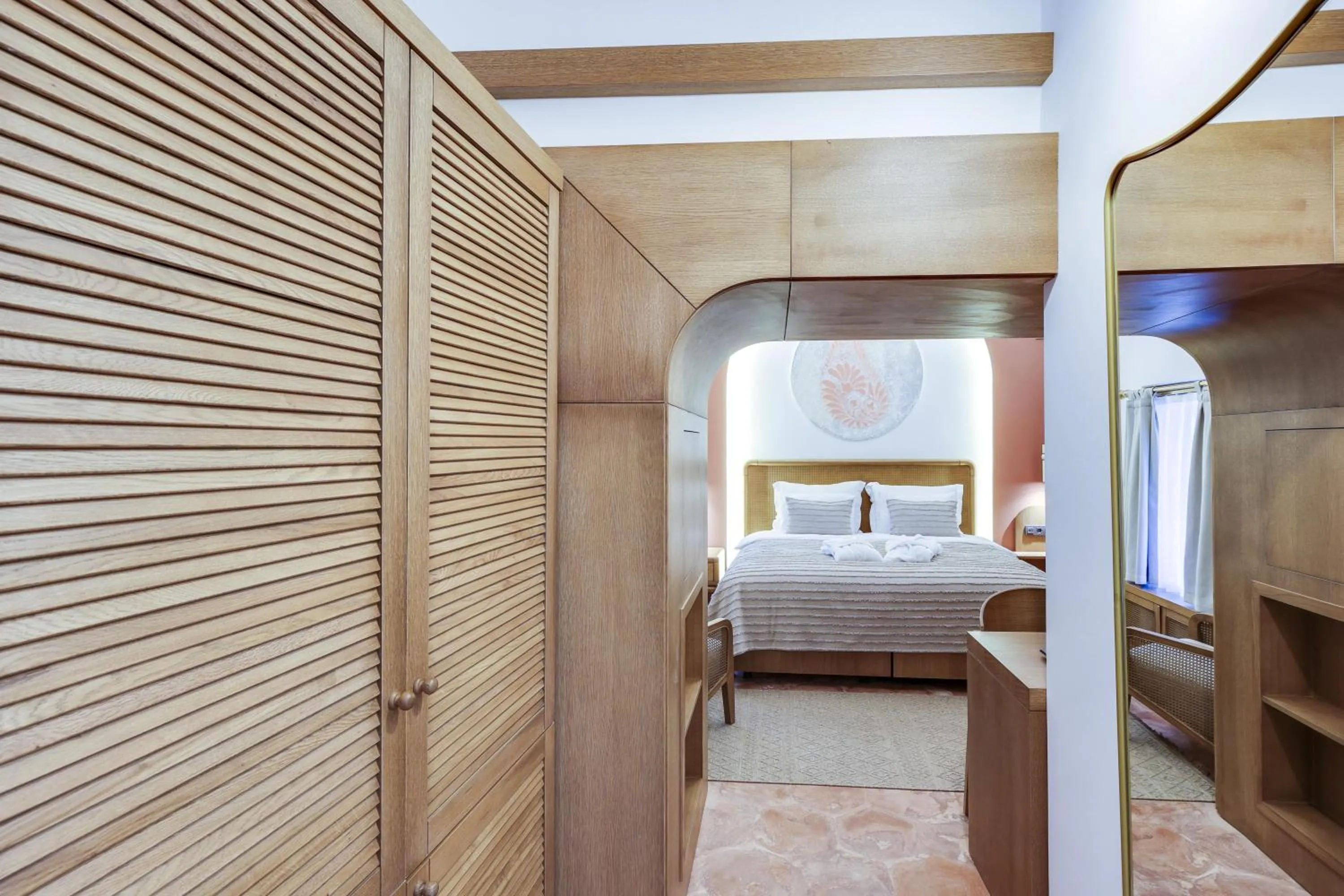 Bed in Silk Road Museum Hotel