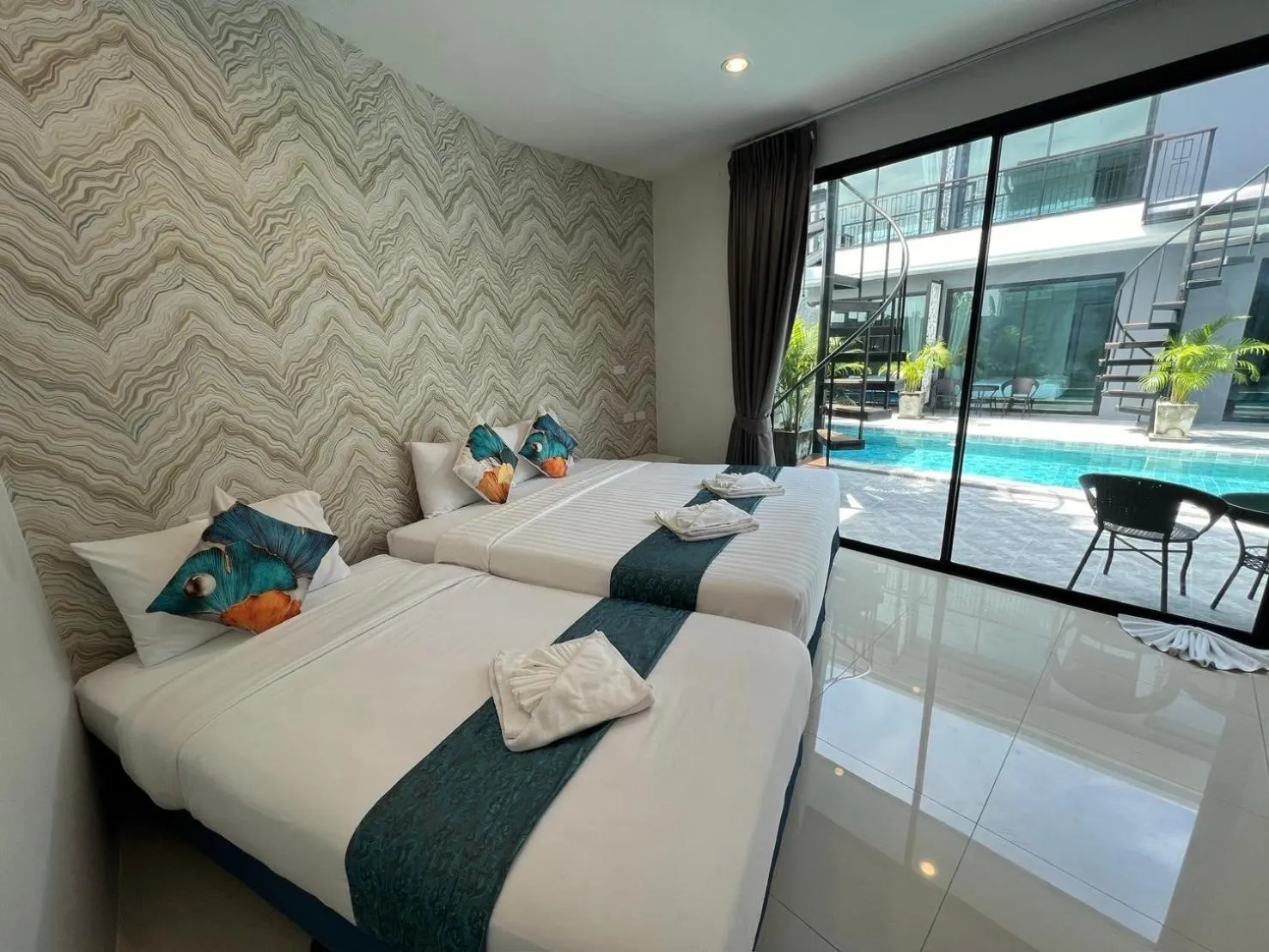 Bed in Chanakarn Pool Access Rawai