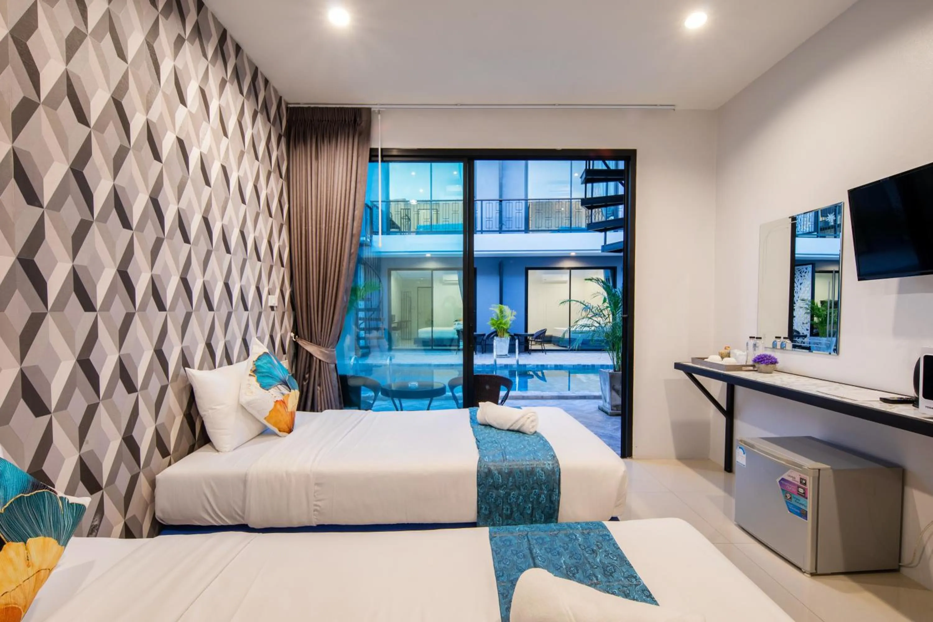 Bed in Chanakarn Pool Access Rawai