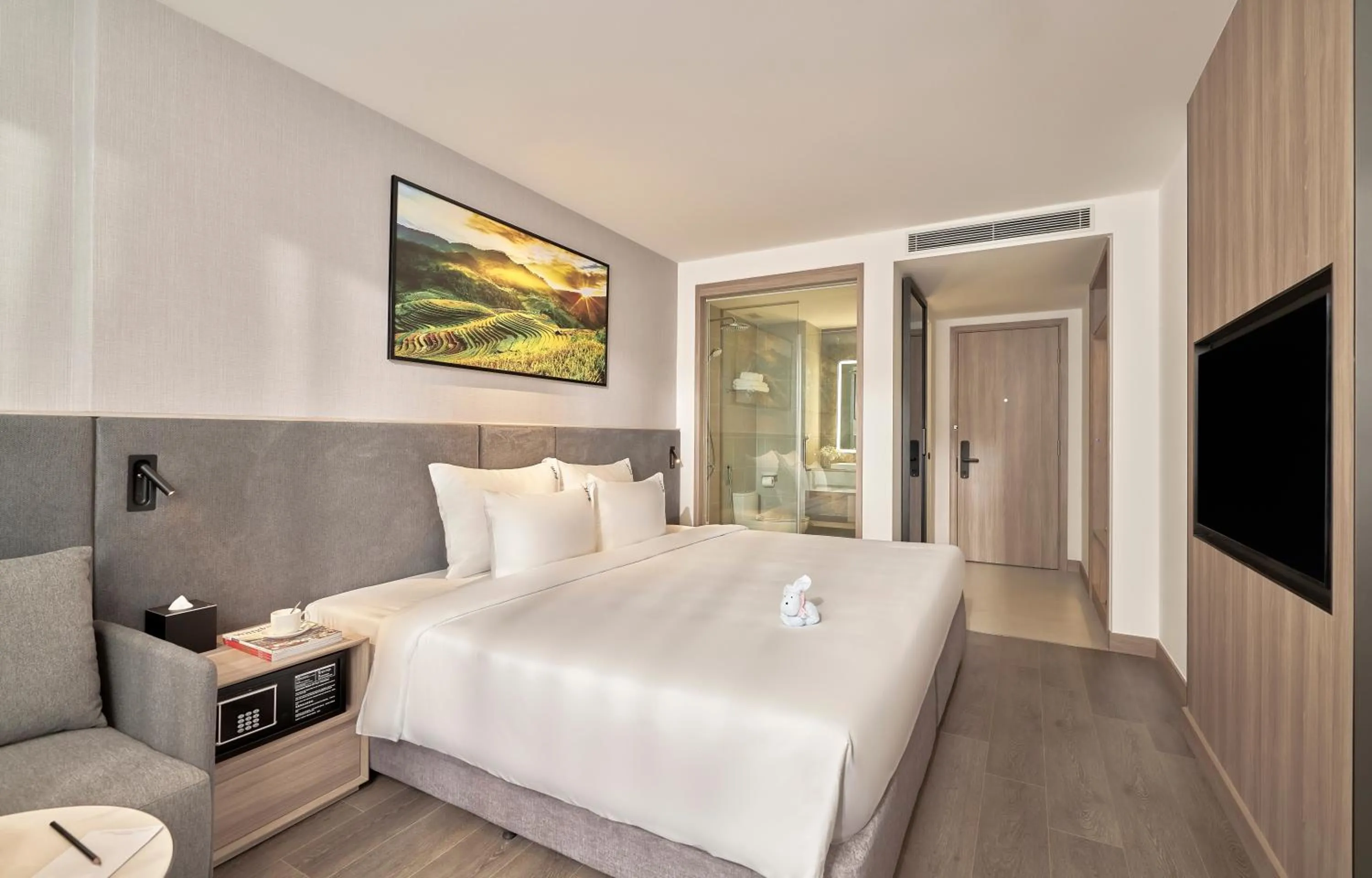 Bed in Adamas Boutique Hotel Nha Trang